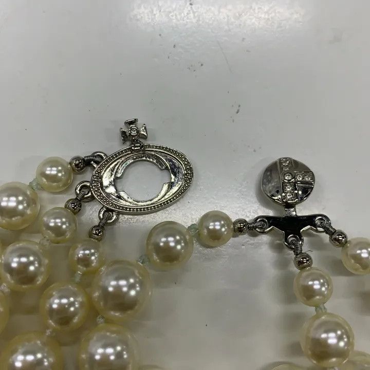 Vivienne Westwood Vivienne Westwood Three Row Pearl Drop Choker 0079 Size ONE SIZE - 5 Thumbnail