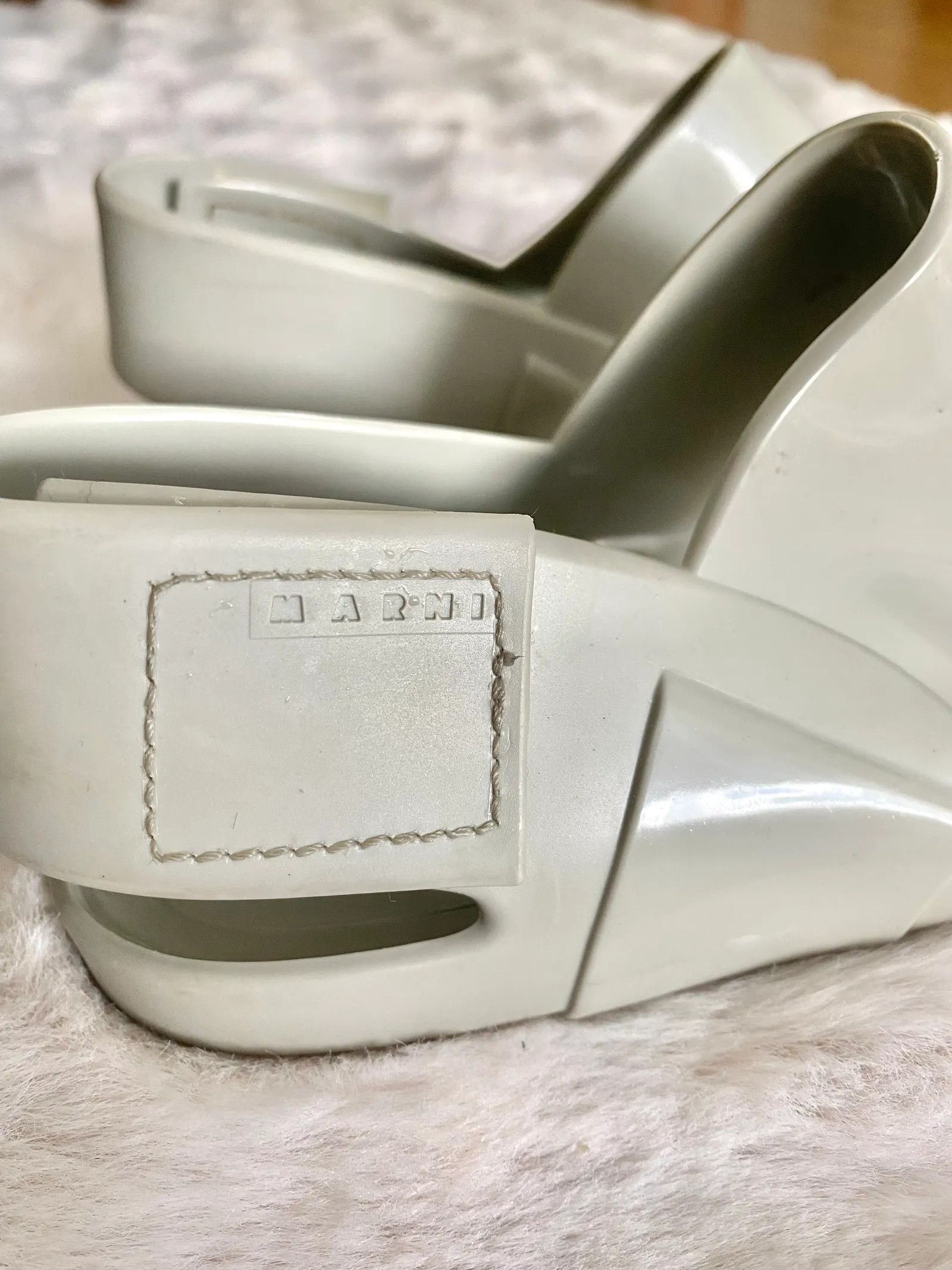 Marni Marni Marni Rubber Jelly Slingback Flat Sandals Sandals Size US 9 / IT 39 - 3 Thumbnail