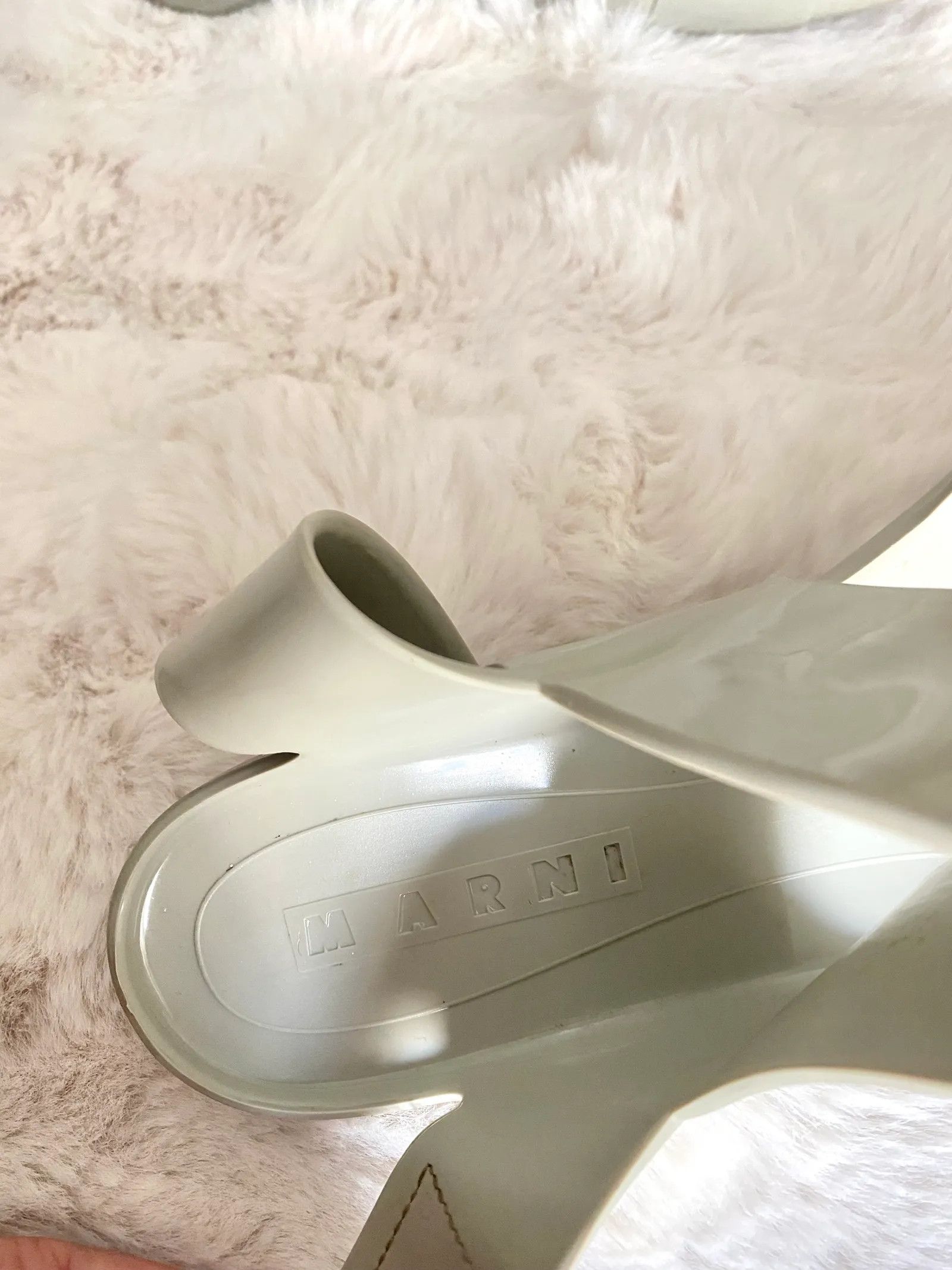 Marni Marni Marni Rubber Jelly Slingback Flat Sandals Sandals Size US 9 / IT 39 - 2 Thumbnail