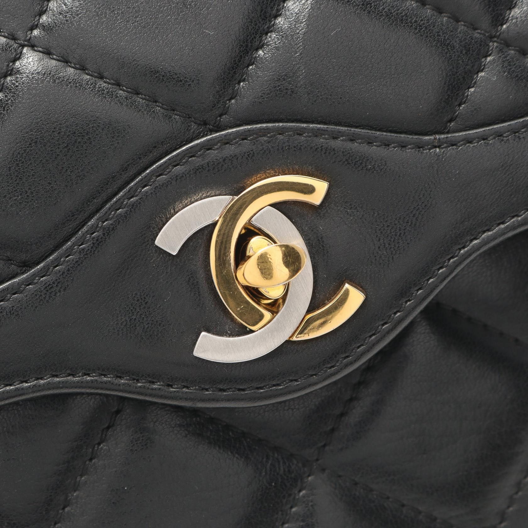 Chanel Chanel Chanel Matelasse Paris Limited Lambskin Double Flap Shoulder Bag Leather Shoulder Bag Size ONE SIZE - 9 Thumbnail