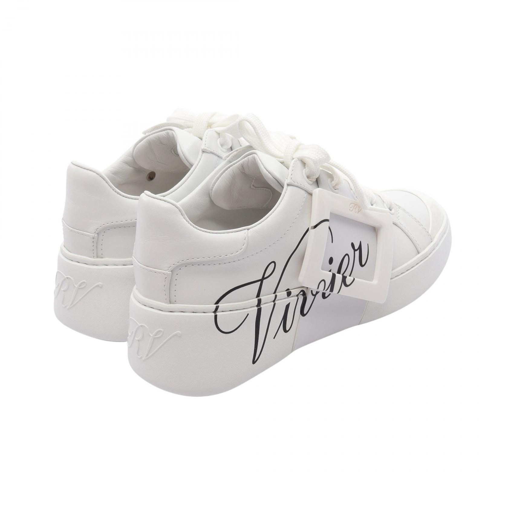 Roger Vivier Roger Vivier Roger Vivier VIV SKATE Leather Sneakers Leather Shoes Size ONE SIZE - 2 Thumbnail