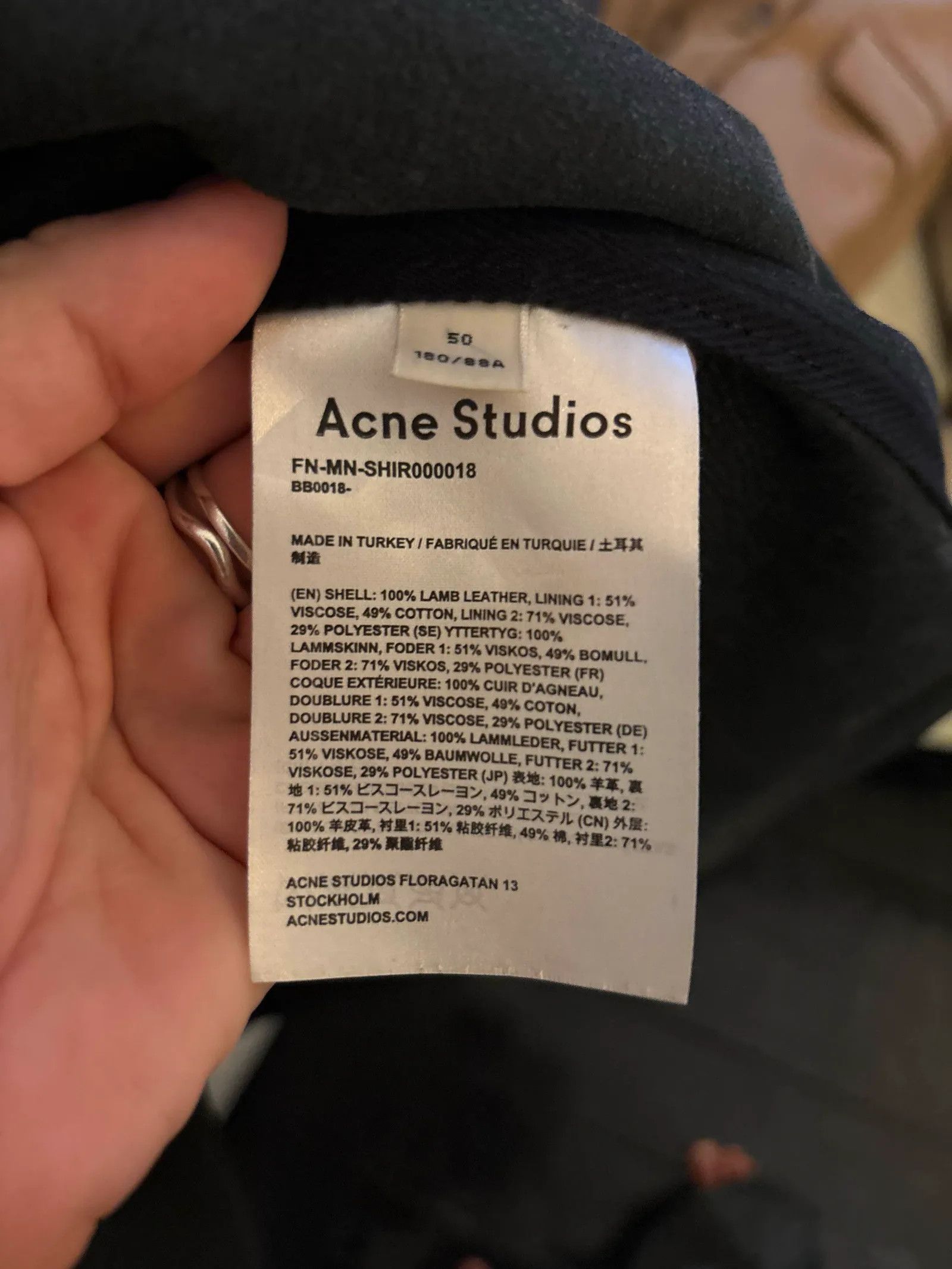 Acne Studios Acne Studios Leather Jacket Size US M / EU 48-50 / 2 - 3 Thumbnail