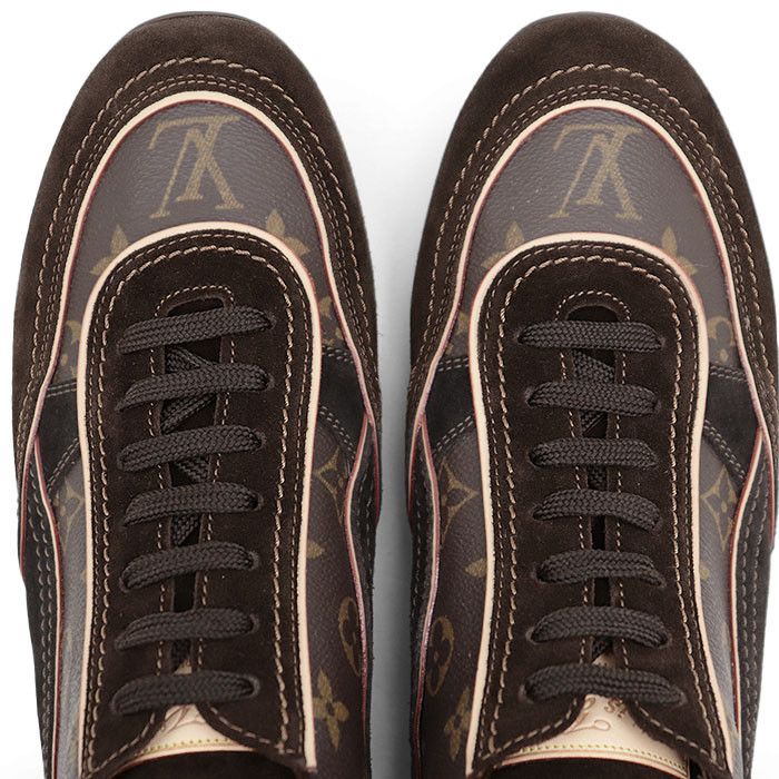 Louis Vuitton Louis Vuitton Louis Vuitton Monogram Suede Leather Sneakers Leather Shoes DUTY FREE for USA Size ONE SIZE - 11 Thumbnail