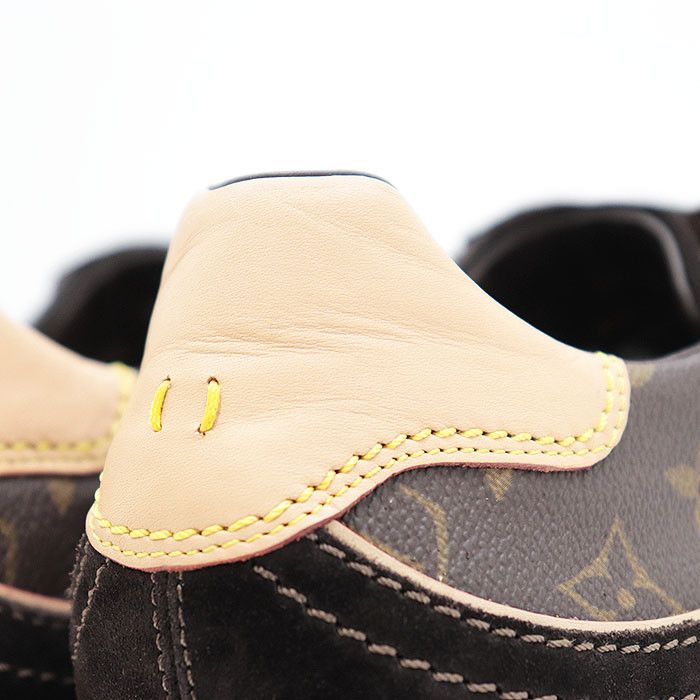 Louis Vuitton Louis Vuitton Louis Vuitton Monogram Suede Leather Sneakers Leather Shoes DUTY FREE for USA Size ONE SIZE - 7 Thumbnail