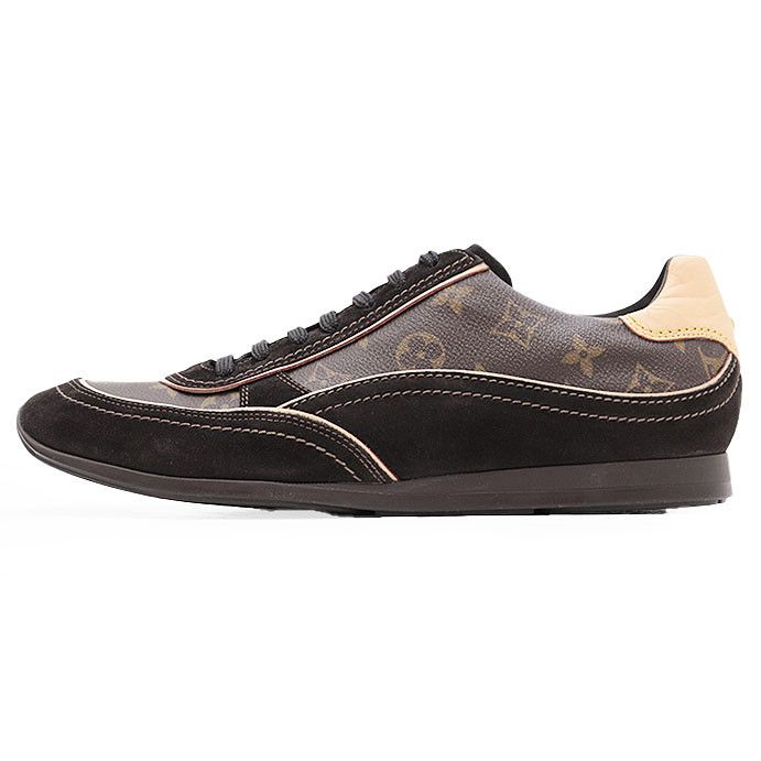 Louis Vuitton Louis Vuitton Louis Vuitton Monogram Suede Leather Sneakers Leather Shoes DUTY FREE for USA Size ONE SIZE - 4 Thumbnail