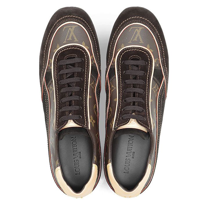 Louis Vuitton Louis Vuitton Louis Vuitton Monogram Suede Leather Sneakers Leather Shoes DUTY FREE for USA Size ONE SIZE - 8 Thumbnail