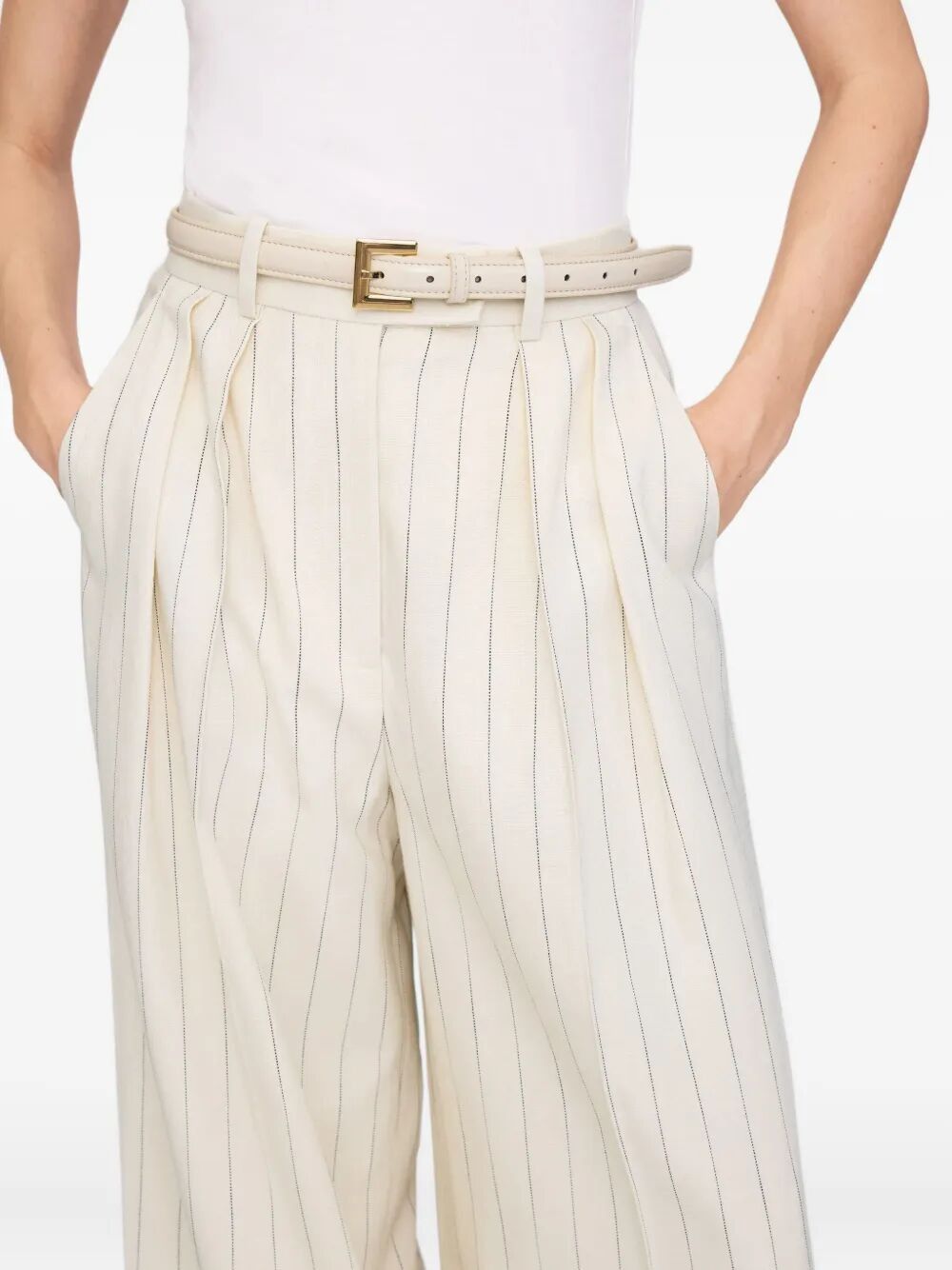 Anine Bing "NICOLA" CRINKLED PATENT BELT Size ONE SIZE - 3 Thumbnail