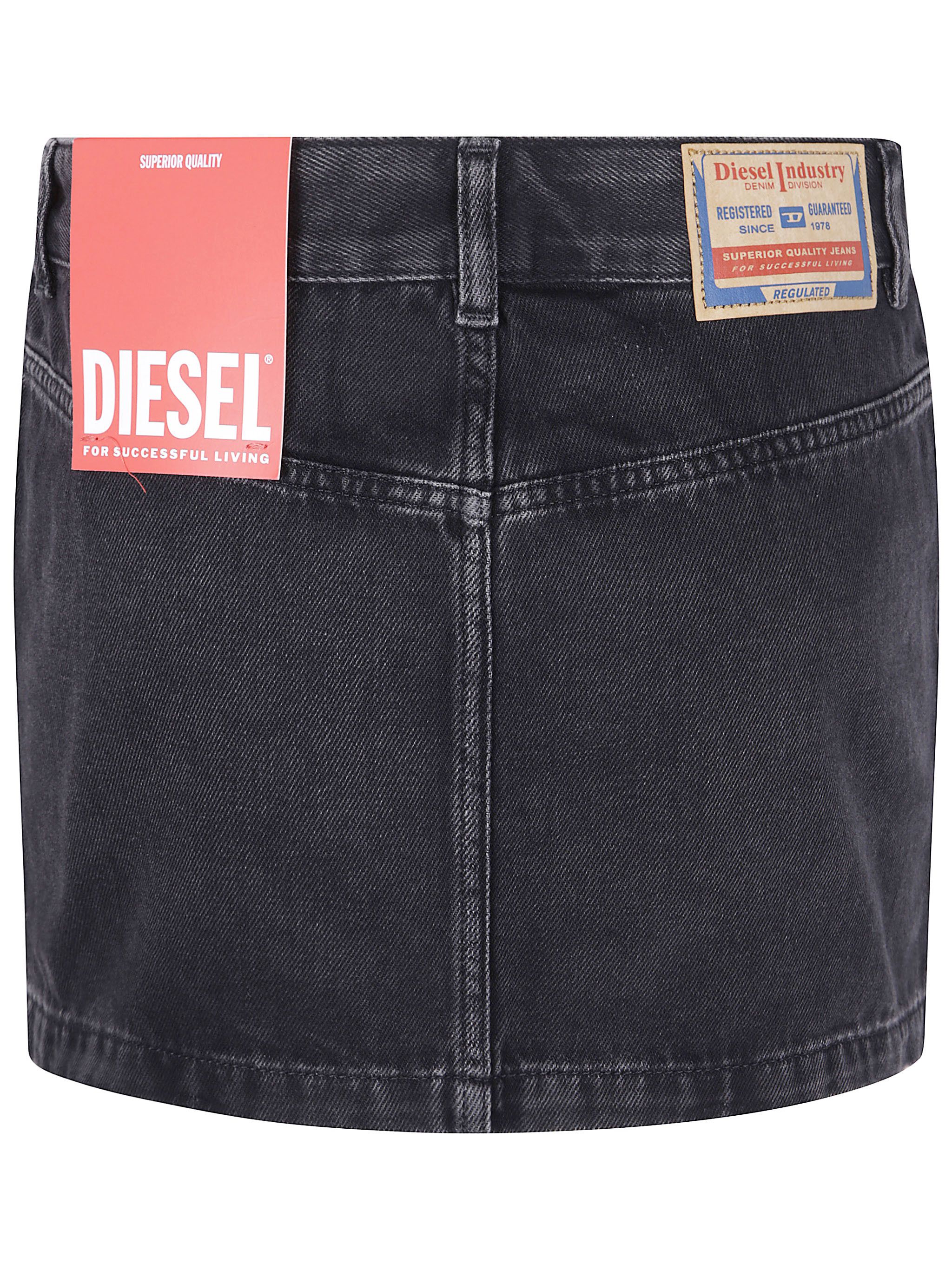 Diesel "RON" MINI DENIM SKIRT Size 27" / US 4 / IT 40 - 2 Thumbnail