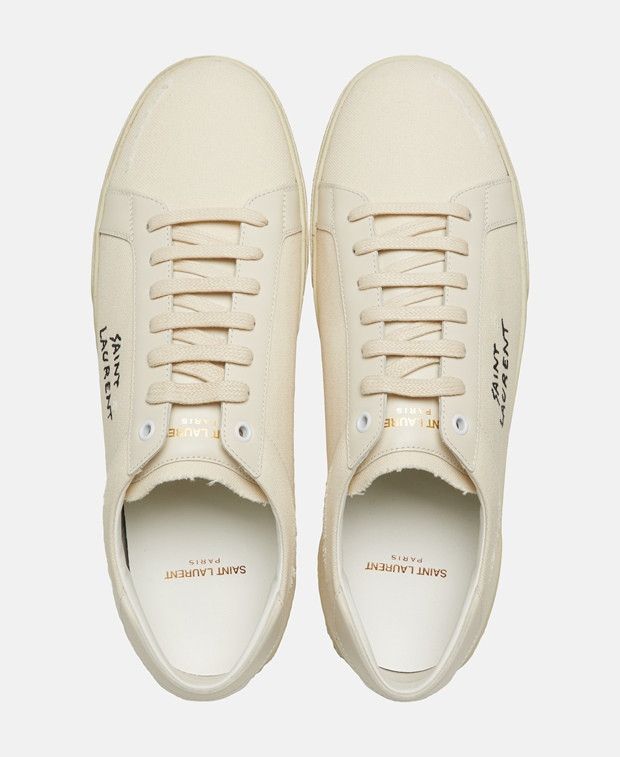 Saint Laurent Paris ELBA Sneakers Size US 7 / EU 40 - 3 Thumbnail