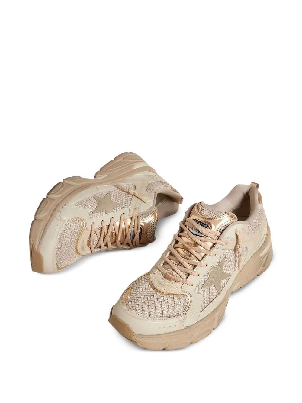 Golden Goose "LIGHTSTAR" NET LEATHER AND SUEDE UPPER TPU STAR NET HEEL Size US 7 / IT 37 - 4 Thumbnail