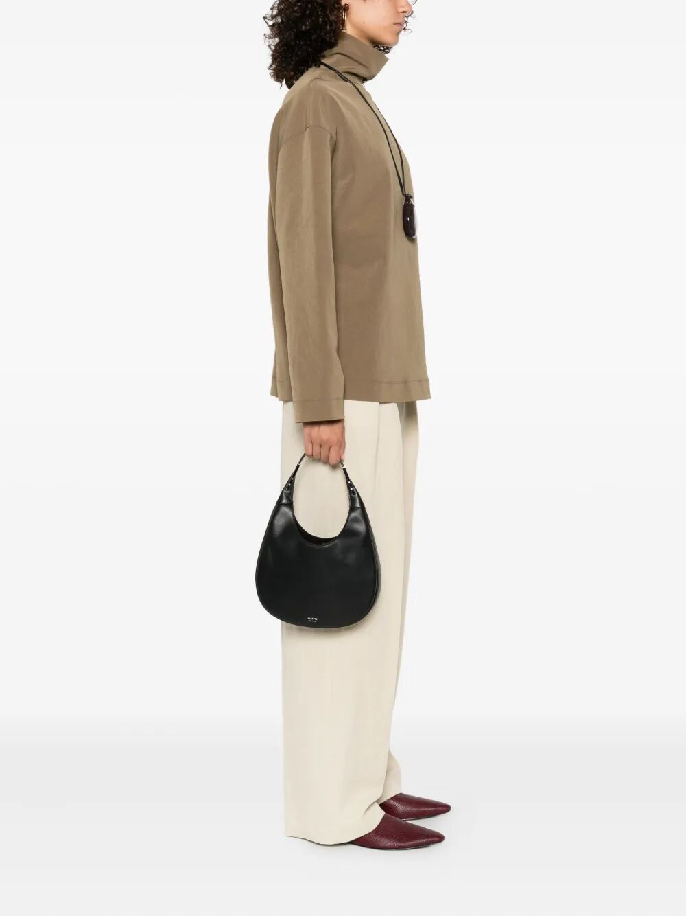 Savette "THE SMALL FLORENCE" HOBO IN SMOOTH CALF LEATHER Size ONE SIZE - 2 Thumbnail