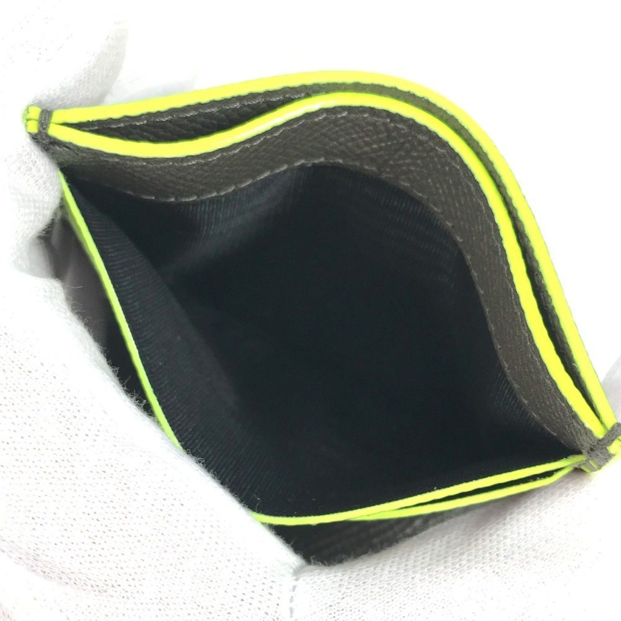 Bvlgari BVLGARI Fragment Logo Multi-Case Business Card Holder Pass Case Holder/Card Leather Men's Gray Size ONE SIZE - 13 Thumbnail