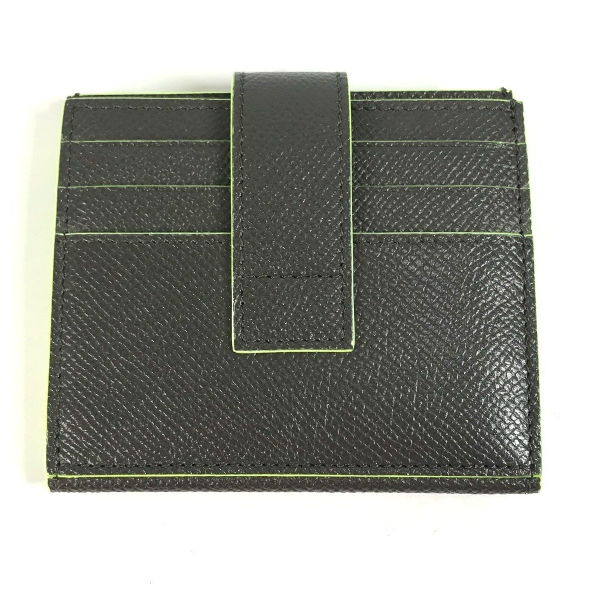 Bvlgari BVLGARI Fragment Logo Multi-Case Business Card Holder Pass Case Holder/Card Leather Men's Gray Size ONE SIZE - 3 Thumbnail