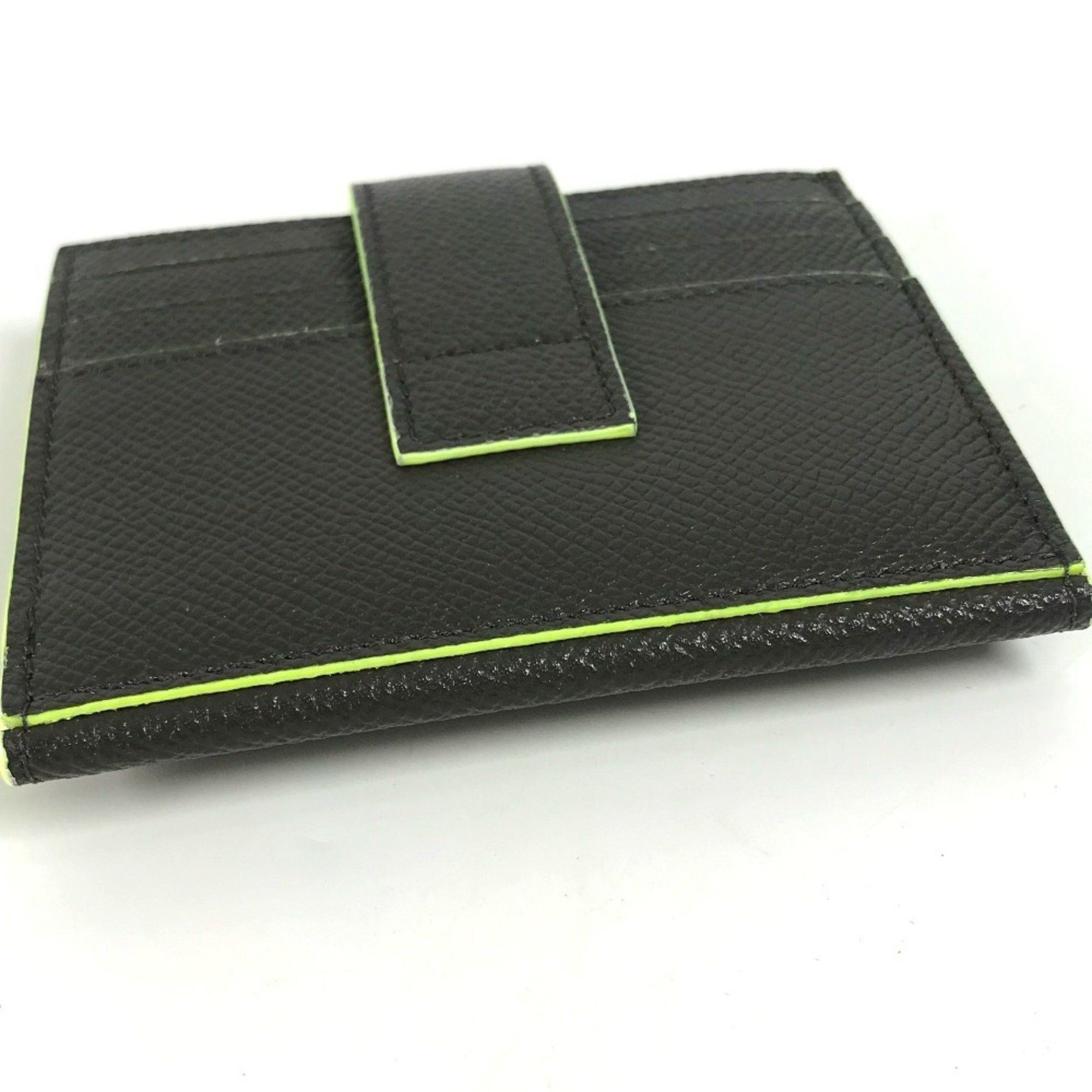 Bvlgari BVLGARI Fragment Logo Multi-Case Business Card Holder Pass Case Holder/Card Leather Men's Gray Size ONE SIZE - 6 Thumbnail