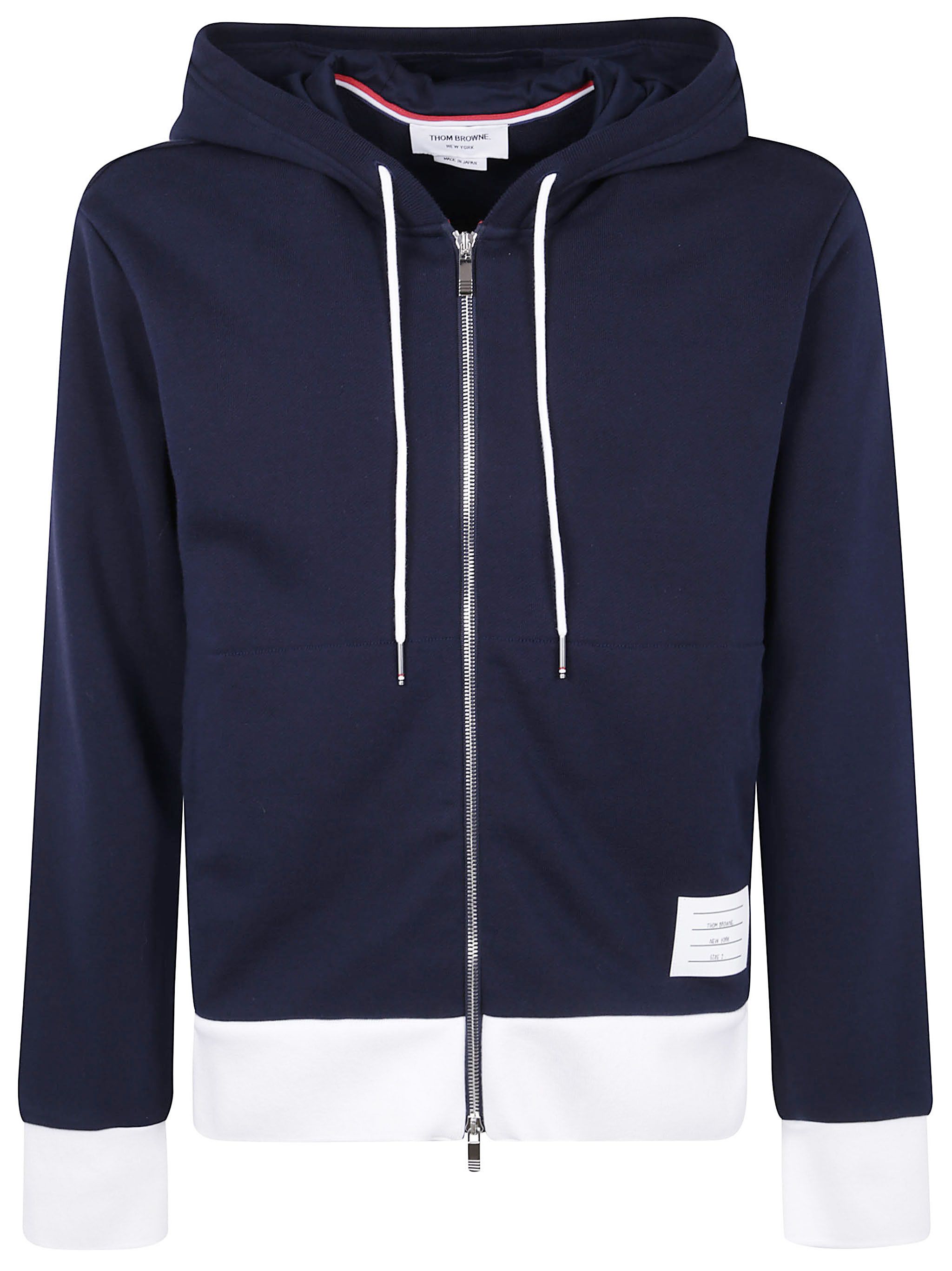 Thom Browne ZIP UP HOODIE WITH ENGINEERED 4 BAR IN COLOR BLOCKED SOLID CLASSIC LOOPBACK JERSEY Size US S / EU 44-46 / 1 - 6 Thumbnail