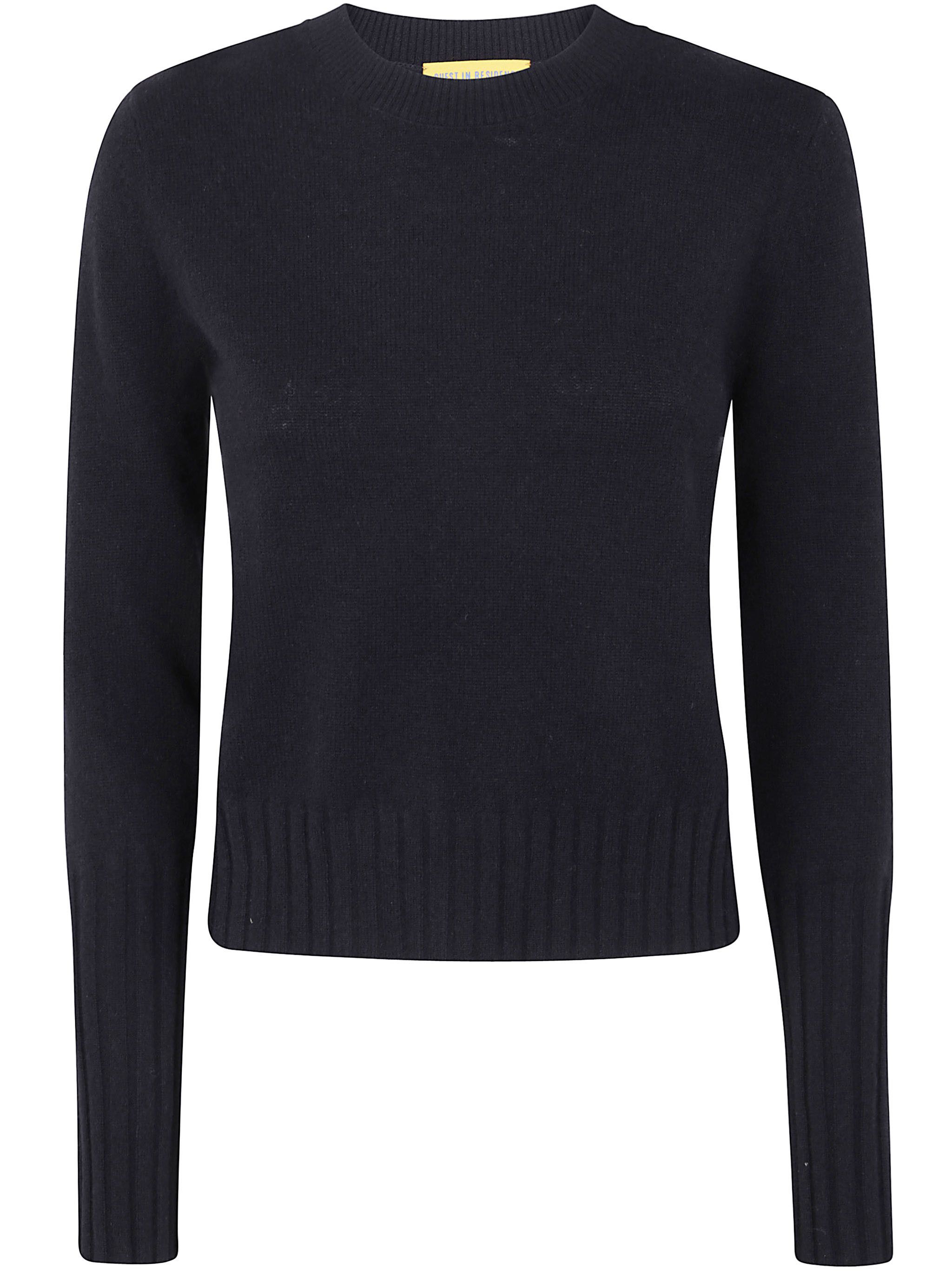 Guest in Residence "SHRUNKEN" CREW NECK CASHMERE SWEATER Size L / US 10 / IT 46 - 3 Thumbnail