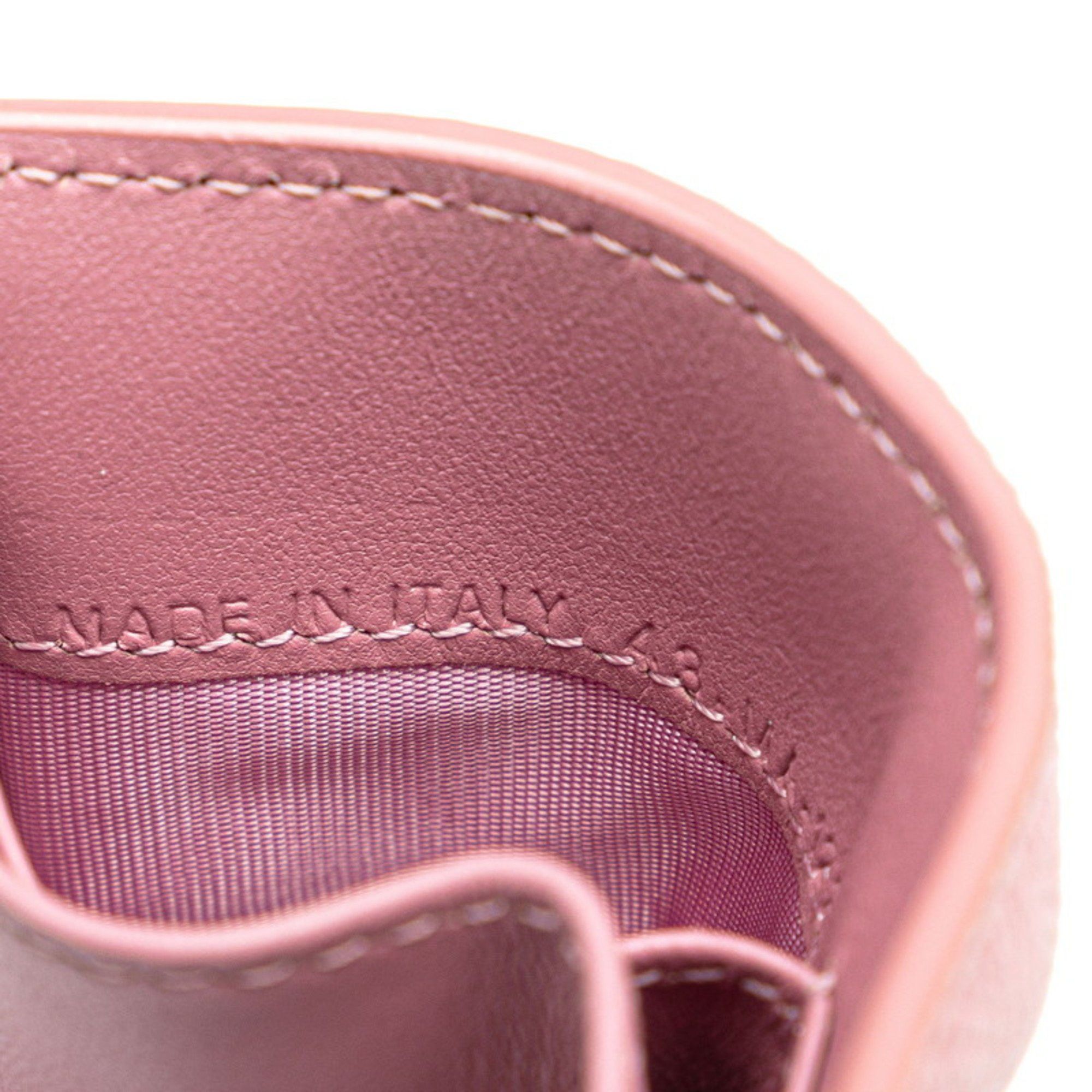 Dior Christian Dior Dior Montaigne Compact Wallet CD Logo Bi-fold Pink Leather Women's Size ONE SIZE - 7 Thumbnail