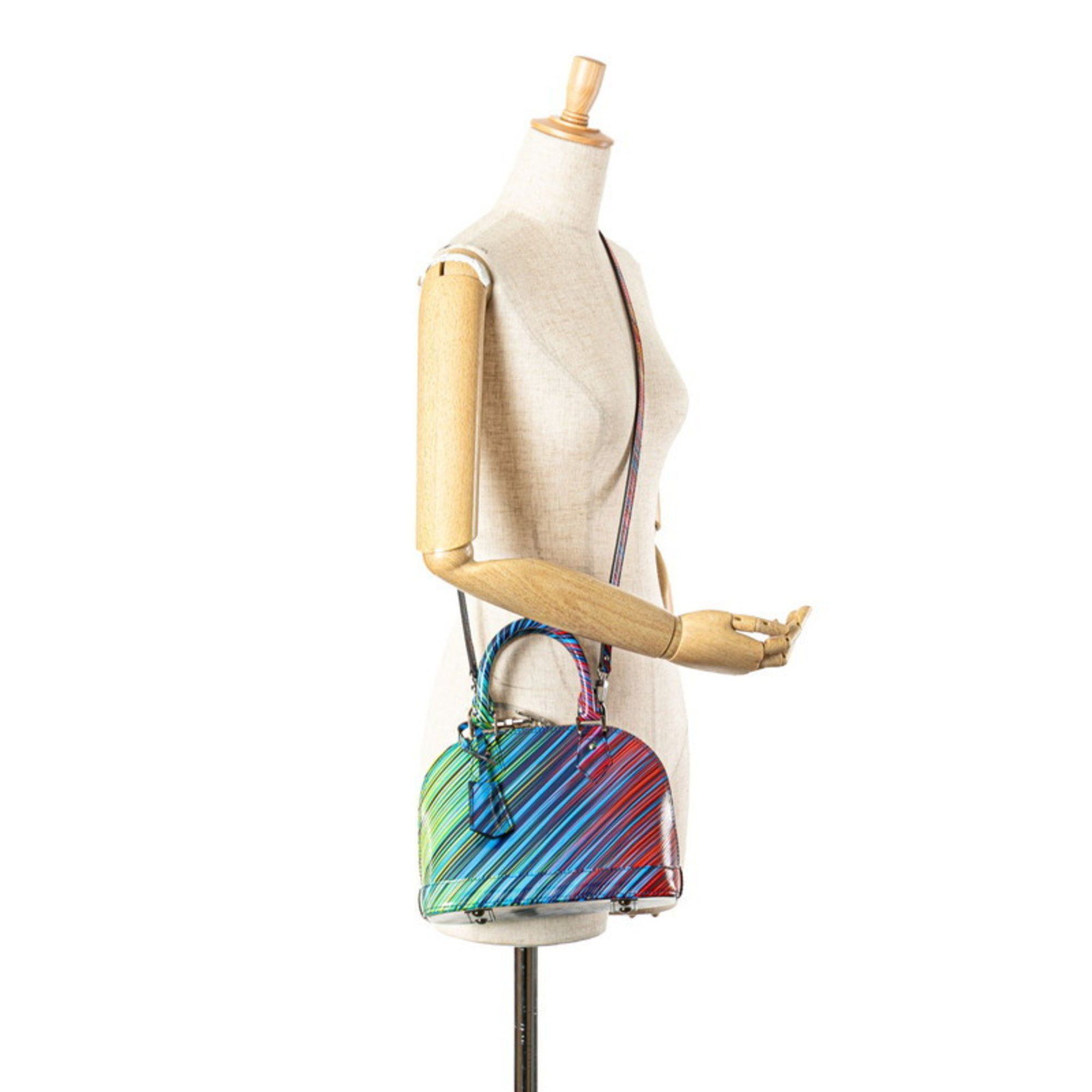 Louis Vuitton Louis Vuitton Epi Tropical Alma BB Handbag Shoulder Bag 2WAY M51304 Blue Multicolor Leather Women's LOUIS VUITTON Size ONE SIZE - 11 Thumbnail