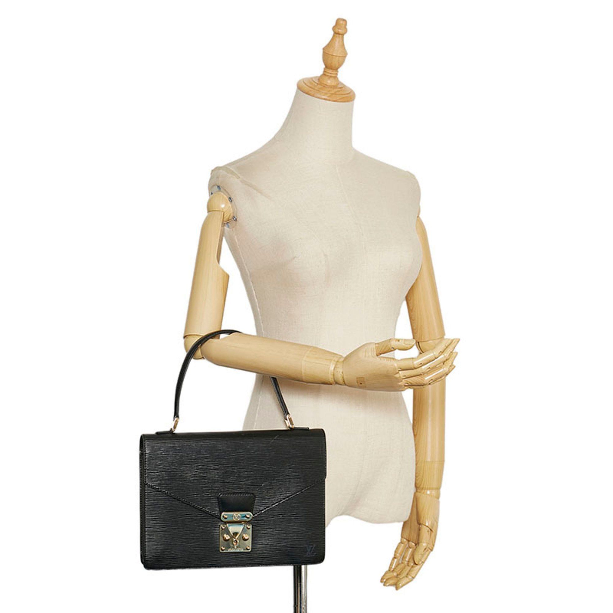 Louis Vuitton Louis Vuitton Epi Concorde Handbag M52132 Noir Black Leather Women's LOUIS VUITTON Size ONE SIZE - 12 Thumbnail