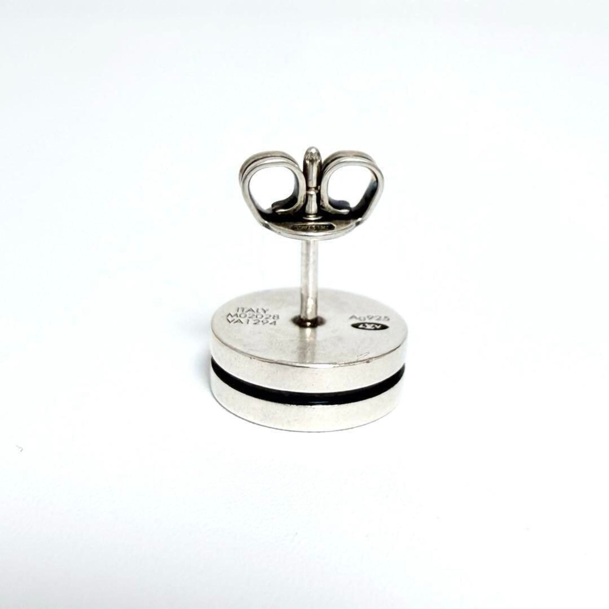 Louis Vuitton Louis Vuitton Men's Stud Earrings LV Tailor Silver Size ONE SIZE - 3 Thumbnail