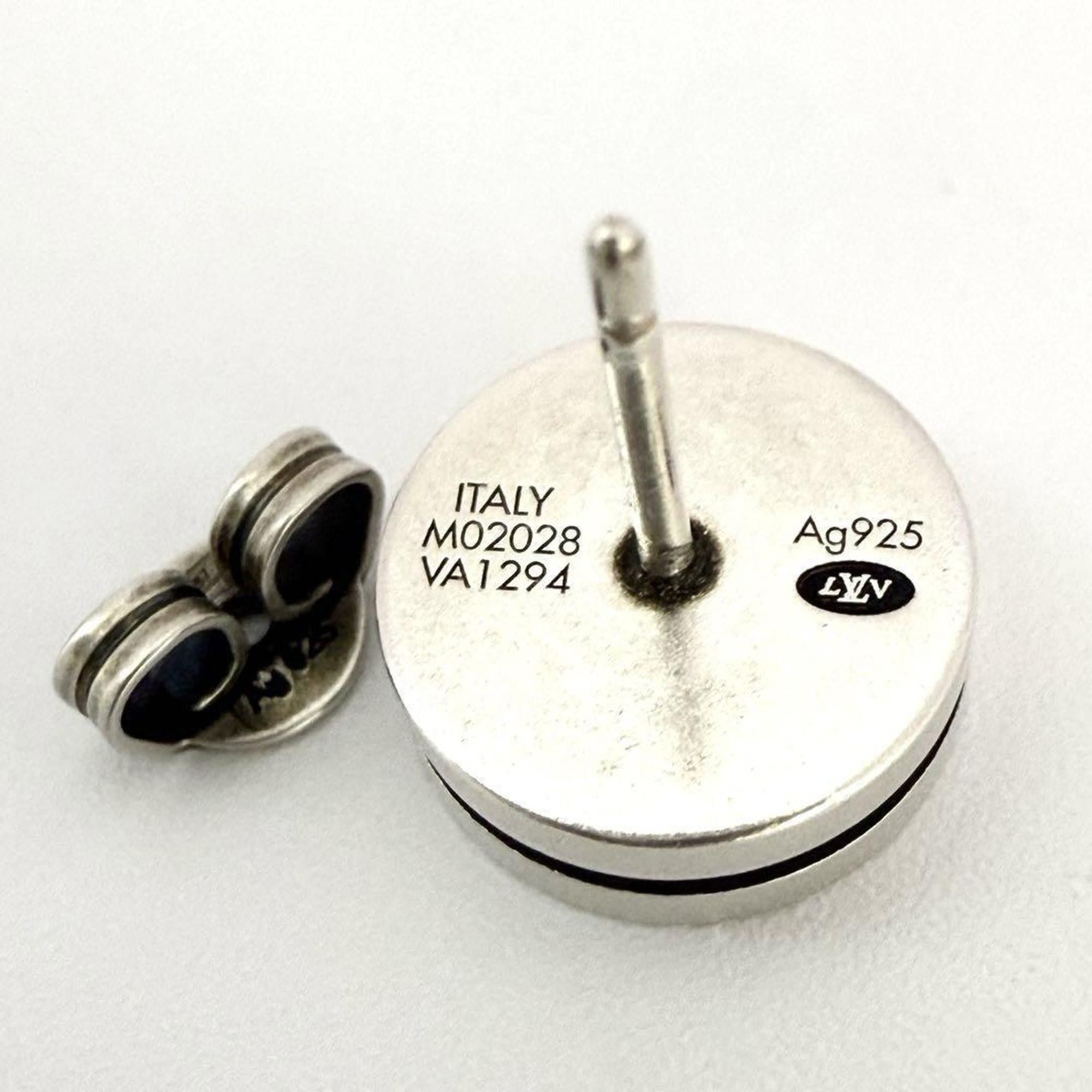 Louis Vuitton Louis Vuitton Men's Stud Earrings LV Tailor Silver Size ONE SIZE - 7 Thumbnail
