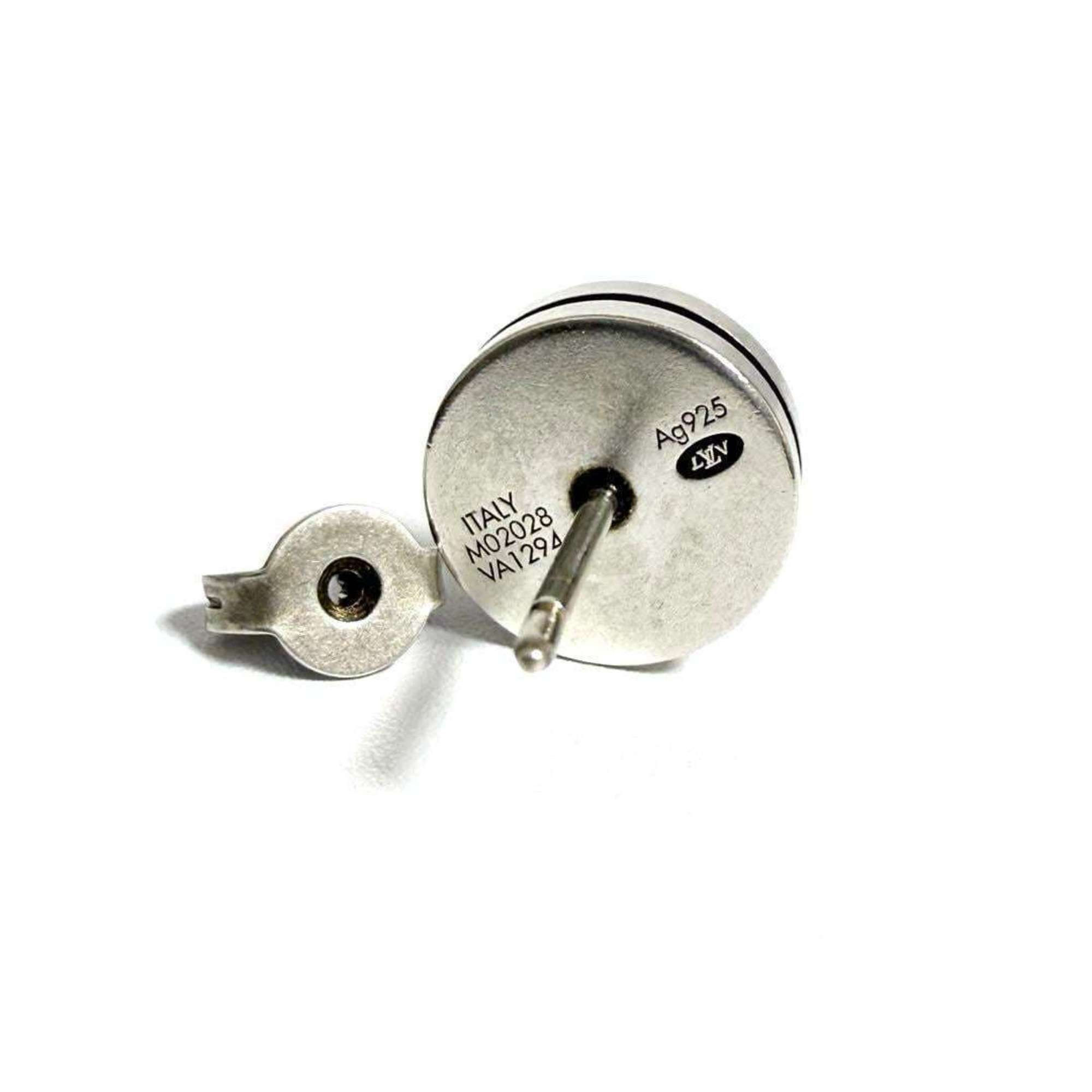 Louis Vuitton Louis Vuitton Men's Stud Earrings LV Tailor Silver Size ONE SIZE - 5 Thumbnail