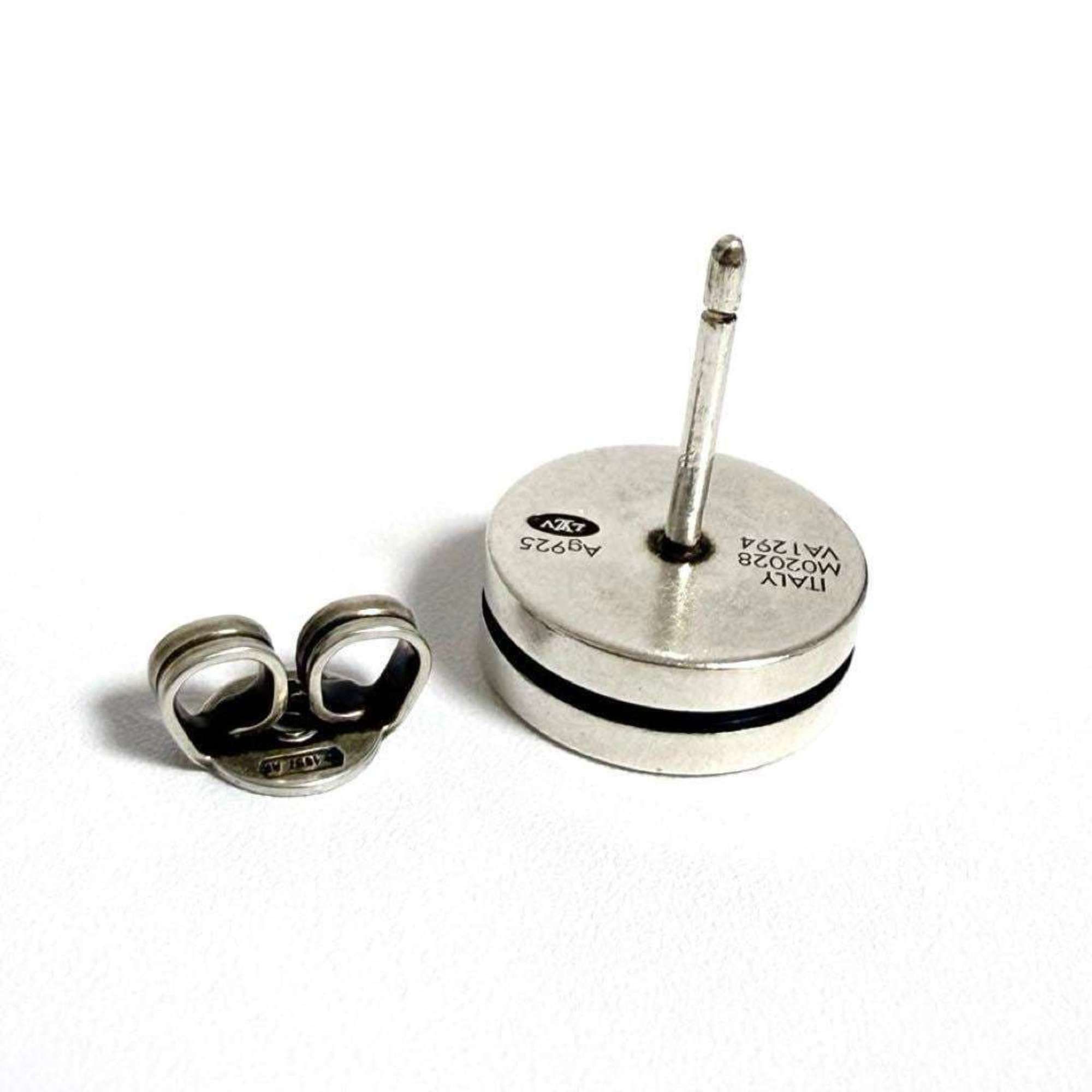 Louis Vuitton Louis Vuitton Men's Stud Earrings LV Tailor Silver Size ONE SIZE - 4 Thumbnail