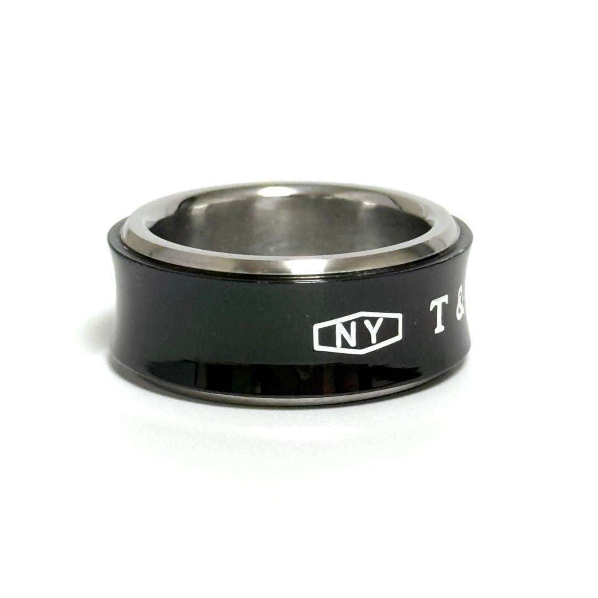 Tiffany & Co. Tiffany Men's 1837 Combi Wide Ring, Silver Size ONE SIZE - 5 Thumbnail