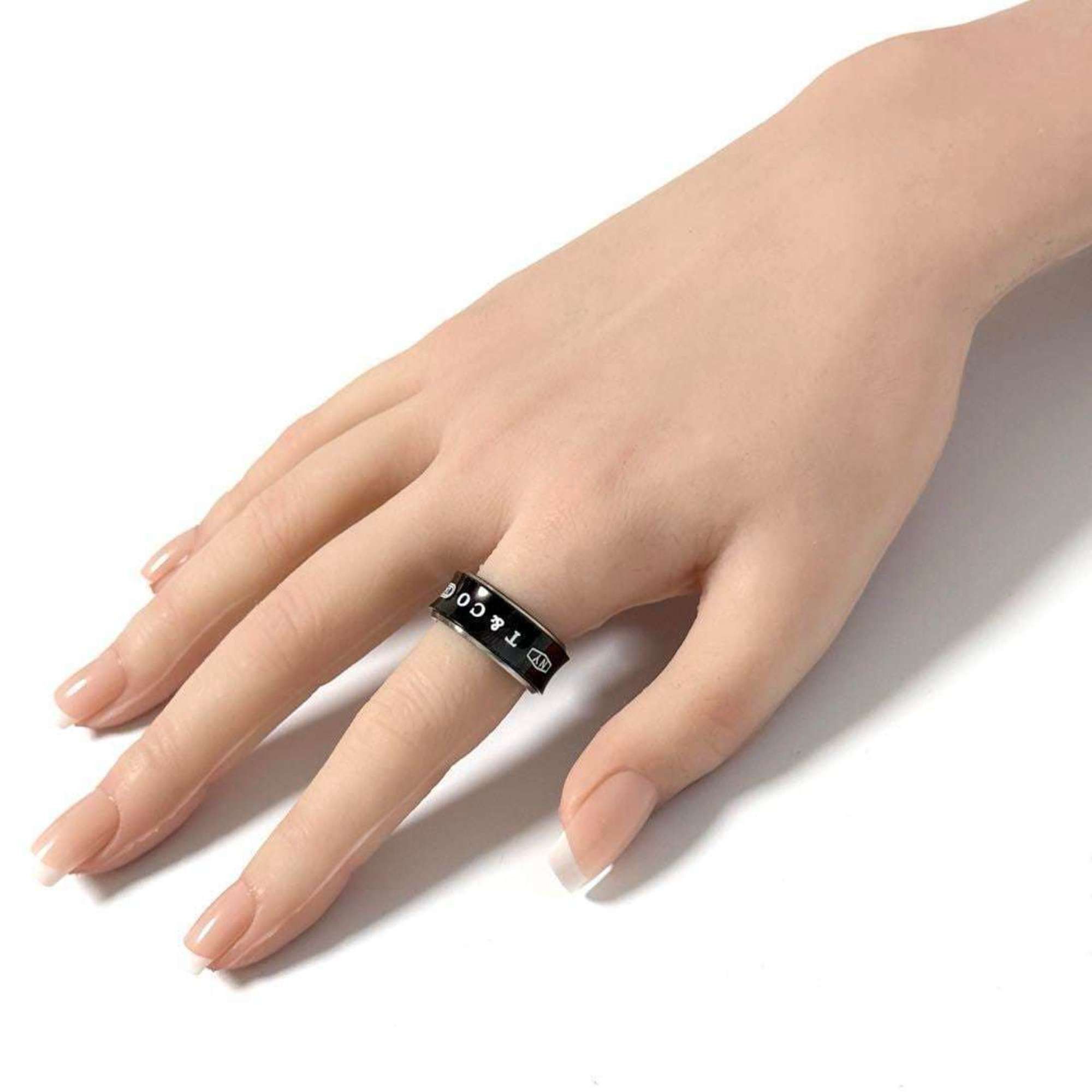 Tiffany & Co. Tiffany Men's 1837 Combi Wide Ring, Silver Size ONE SIZE - 10 Thumbnail