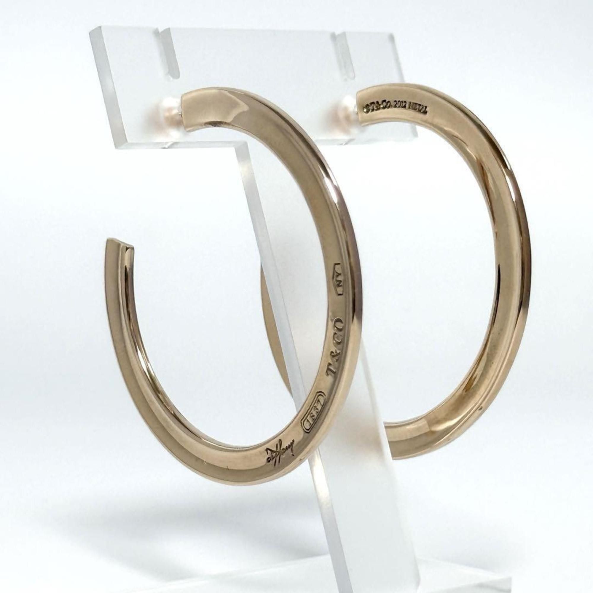 Tiffany & Co. Tiffany Women's Hoop Earrings in Rubedo Metal 1837 Size ONE SIZE - 9 Thumbnail