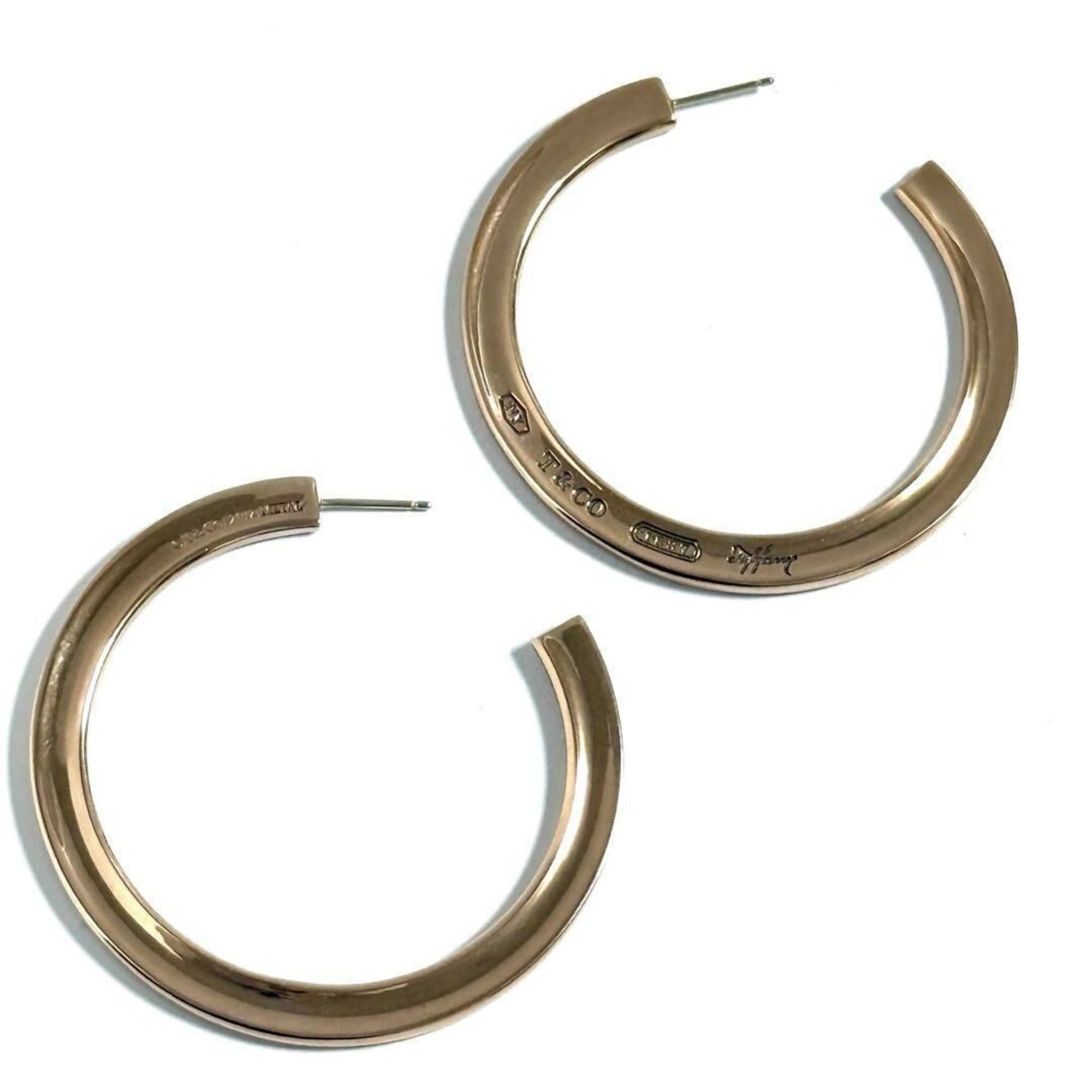 Tiffany & Co. Tiffany Women's Hoop Earrings in Rubedo Metal 1837 Size ONE SIZE - 3 Thumbnail