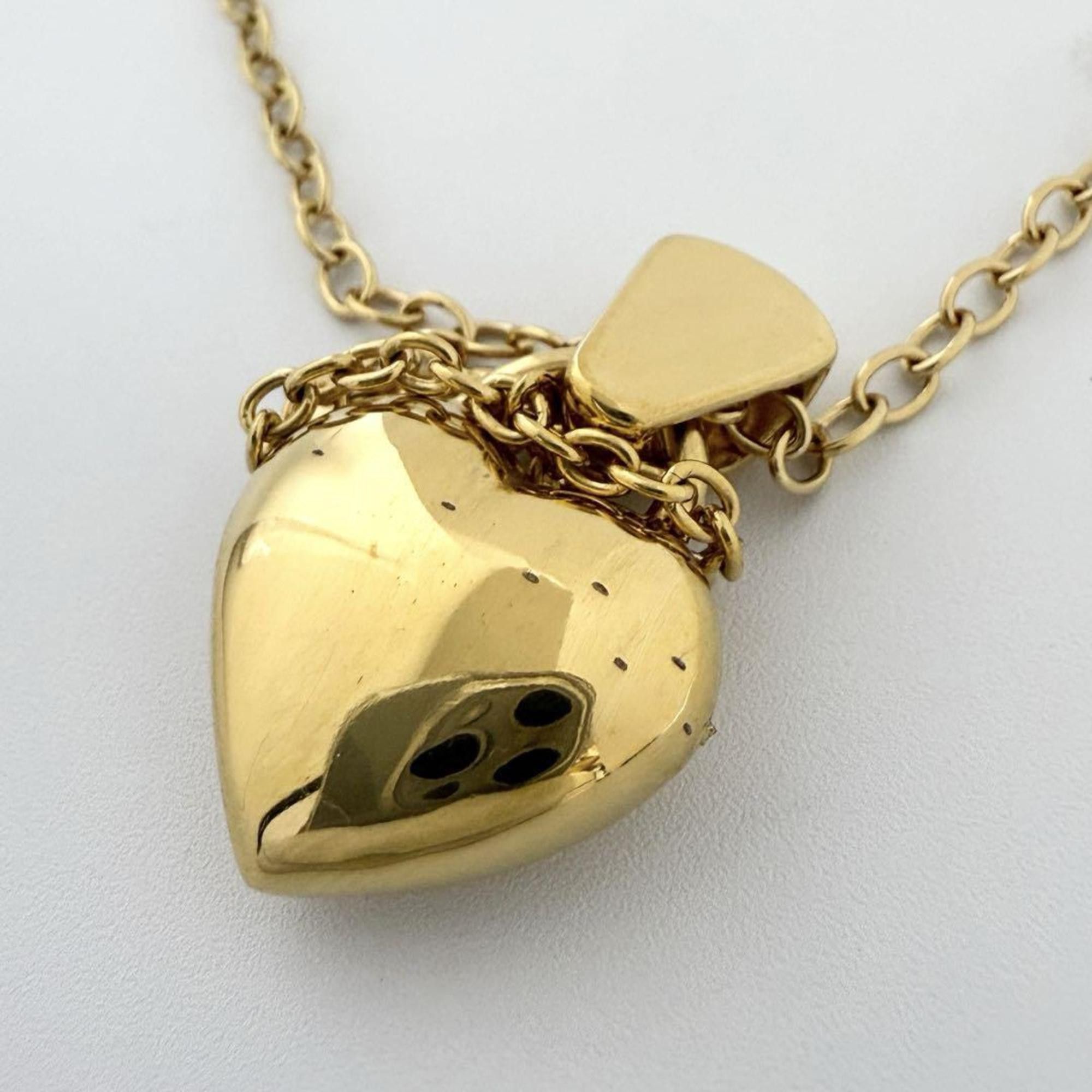 Louis Vuitton Louis Vuitton Women's Love Lock Pendant Necklace Heart Size ONE SIZE - 7 Thumbnail