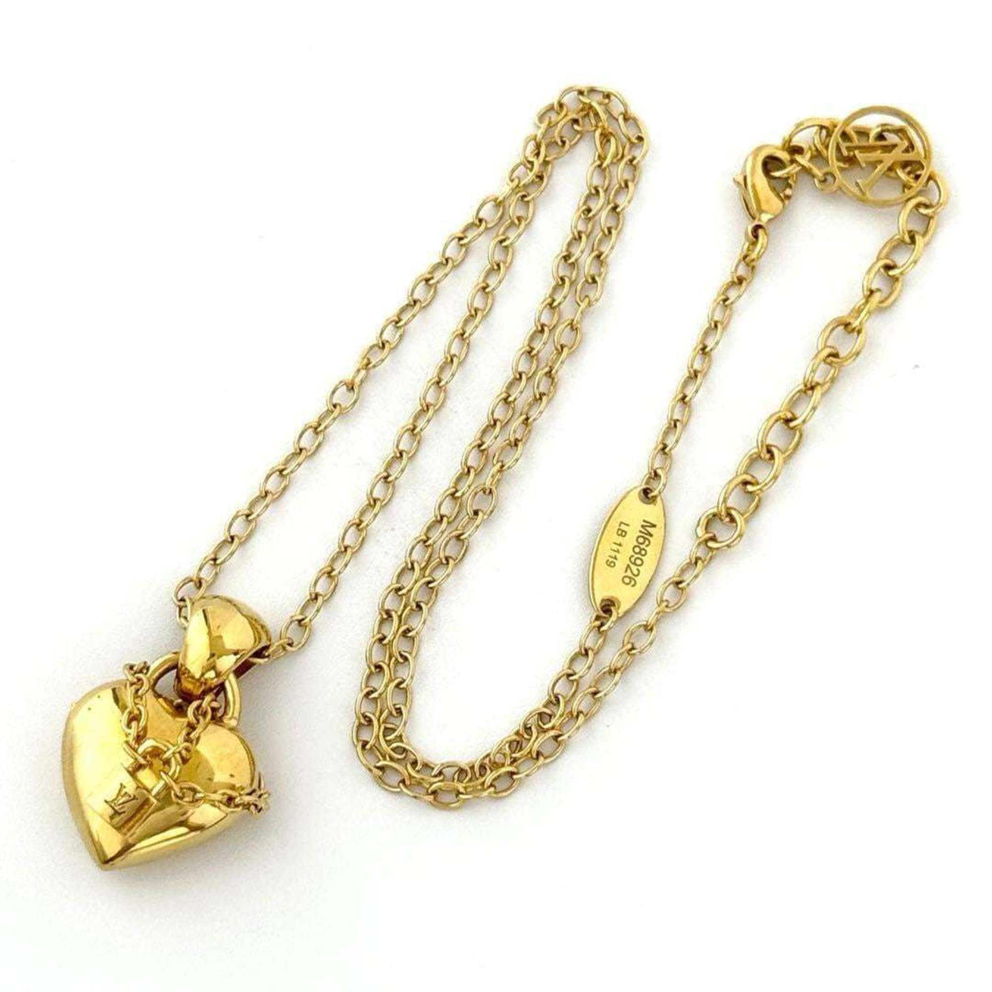 Louis Vuitton Louis Vuitton Women's Love Lock Pendant Necklace Heart Size ONE SIZE - 3 Thumbnail