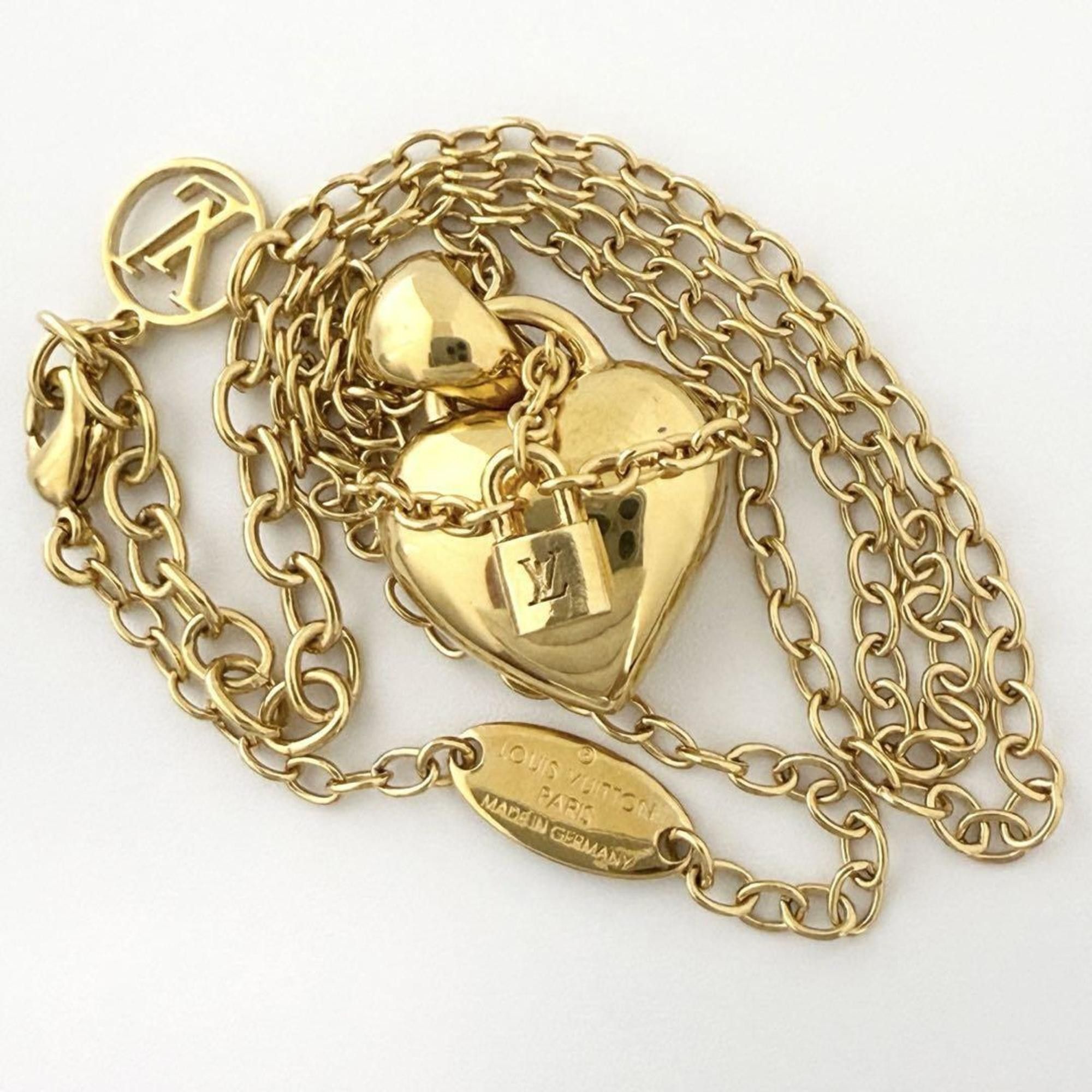 Louis Vuitton Women's Love Lock Pendant Necklace Heart