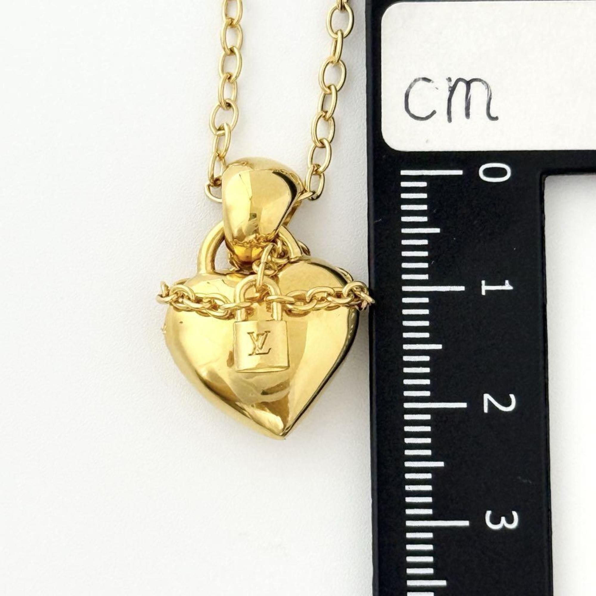 Louis Vuitton Louis Vuitton Women's Love Lock Pendant Necklace Heart Size ONE SIZE - 9 Thumbnail