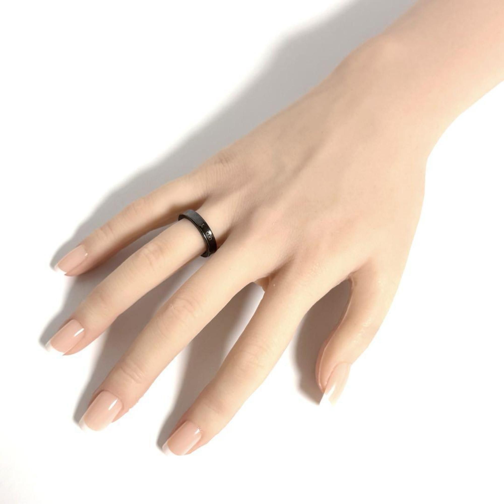 Tiffany & Co. Tiffany Men's Women's 1837 Pinky Ring Titanium Size ONE SIZE - 10 Thumbnail