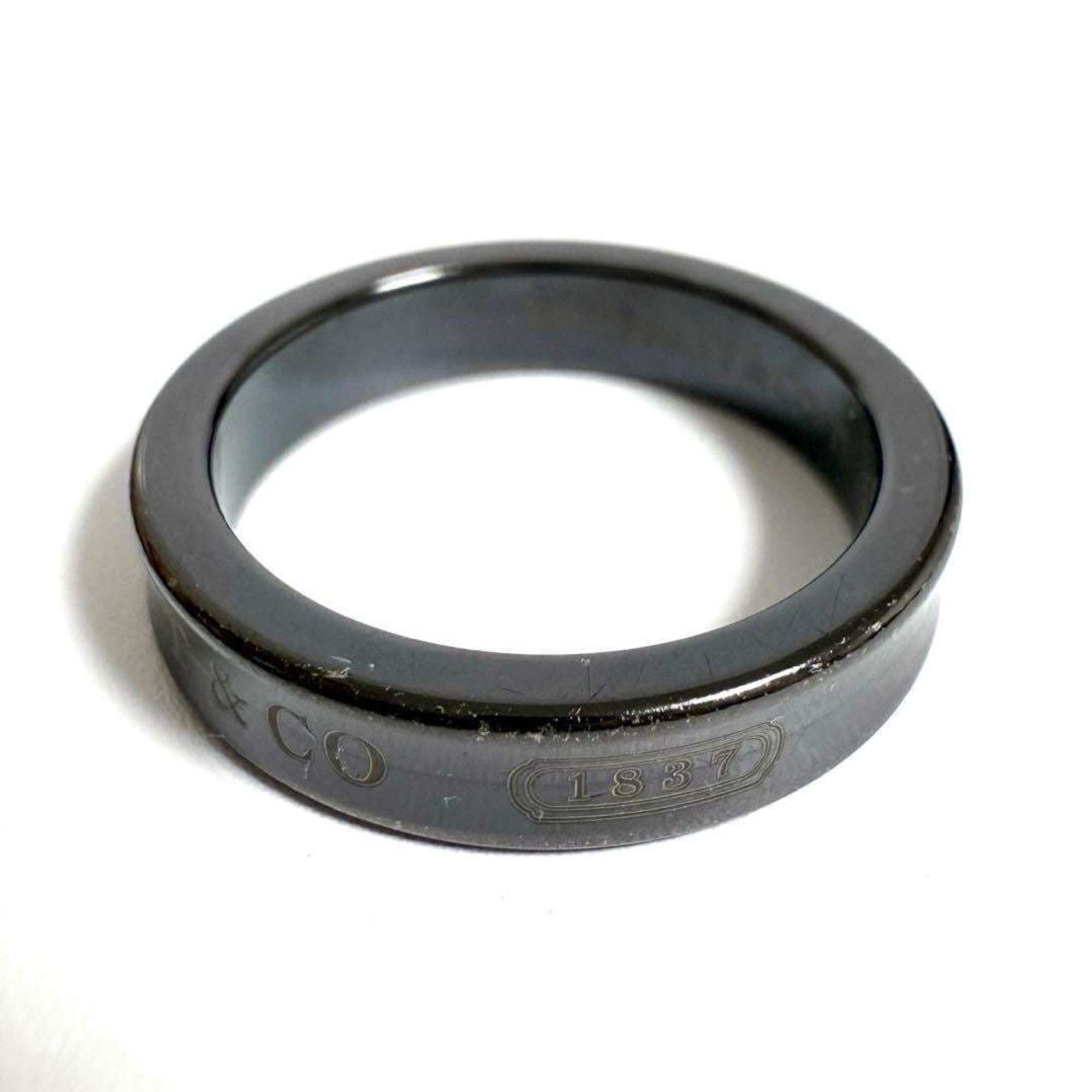 Tiffany & Co. Tiffany Men's Women's 1837 Pinky Ring Titanium Size ONE SIZE - 3 Thumbnail