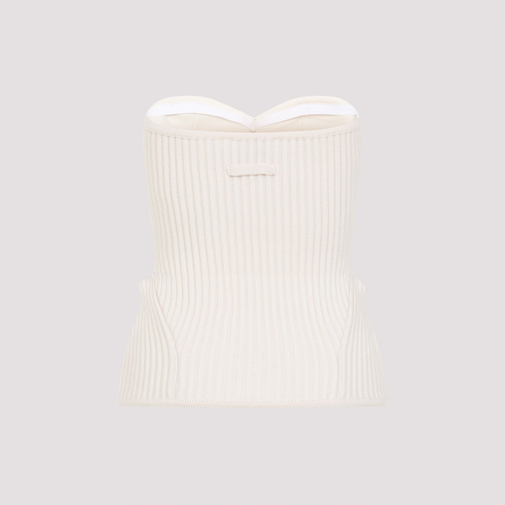 Jean Paul Gaultier Jean Paul Gaultier Merino Wool Ribbed Stretch Corset Size M / US 6-8 / IT 42-44 - 2 Thumbnail