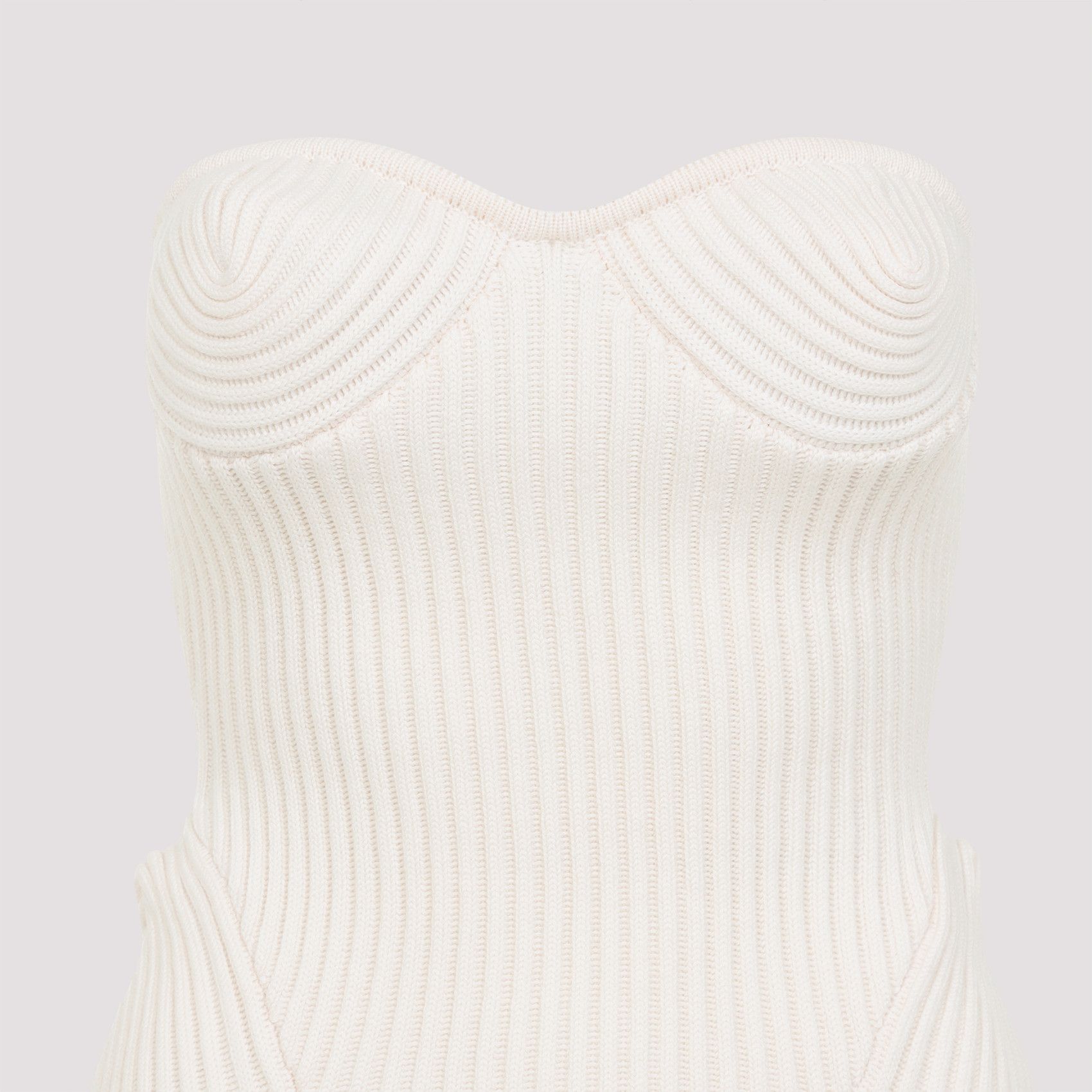Jean Paul Gaultier Jean Paul Gaultier Merino Wool Ribbed Stretch Corset Size M / US 6-8 / IT 42-44 - 3 Thumbnail