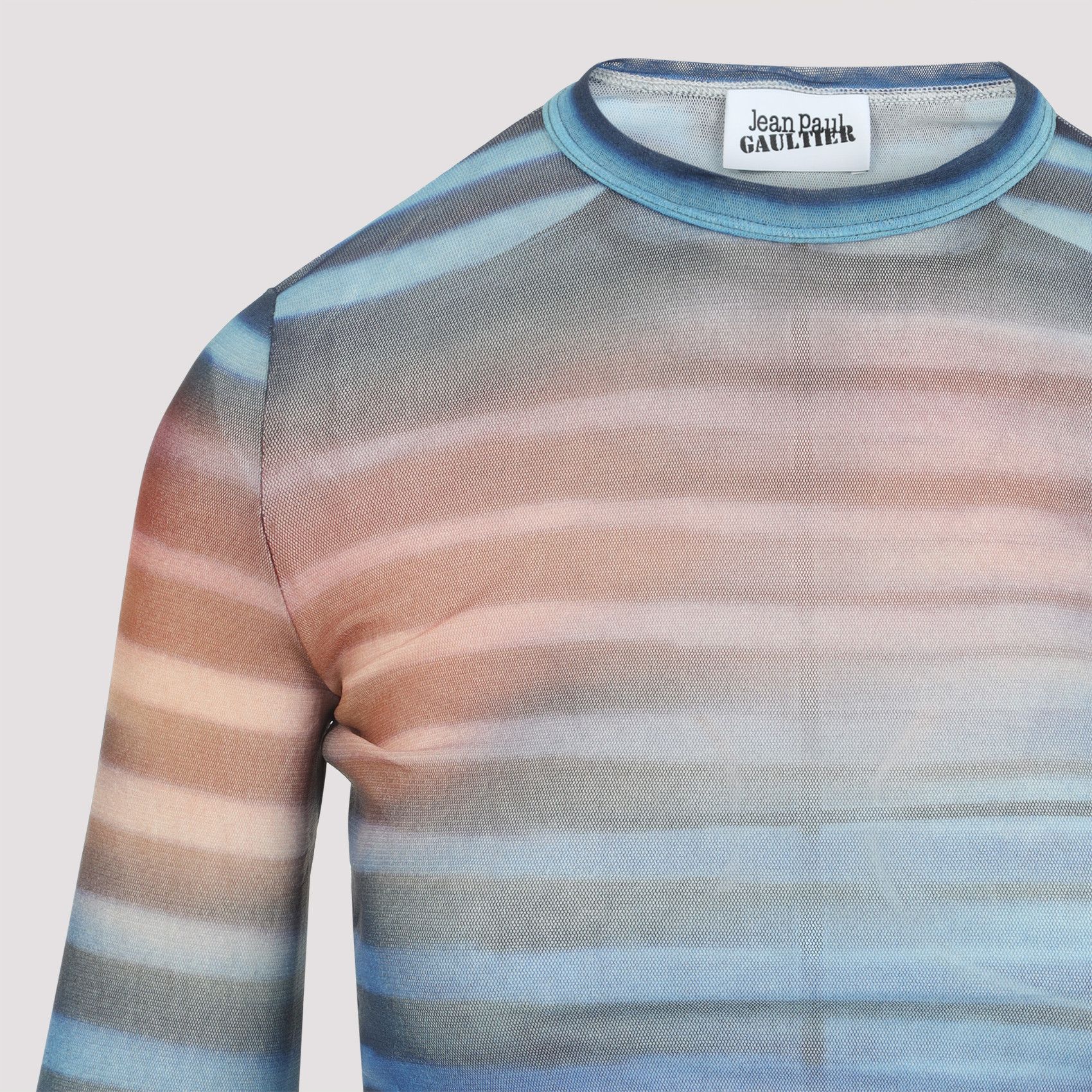 Jean Paul Gaultier Jean Paul Gaultier Mesh Printed "Air" Long Sleeves Top Size XS / US 0-2 / IT 36-38 - 3 Thumbnail
