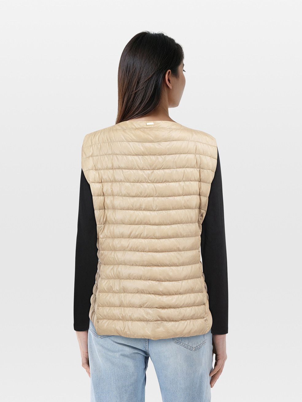 Herno Beige Sleeveless Quilted Vest Size XL / US 12-14 / IT 48-50 - 2 Thumbnail