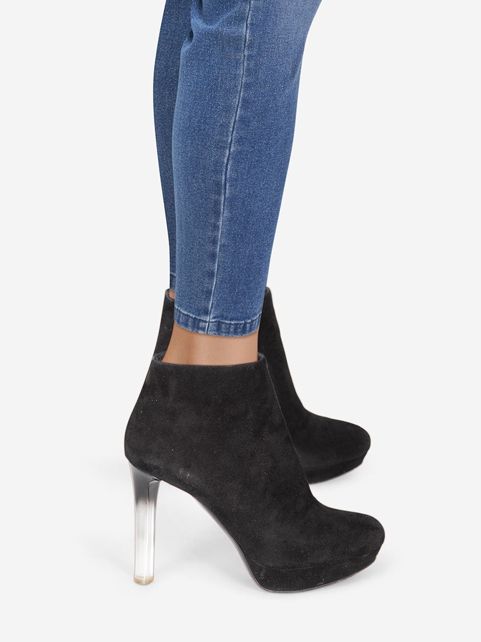 Alexander McQueen Black Side Zip Suede Ankle Boots Size US 8 / IT 38 - 2 Thumbnail