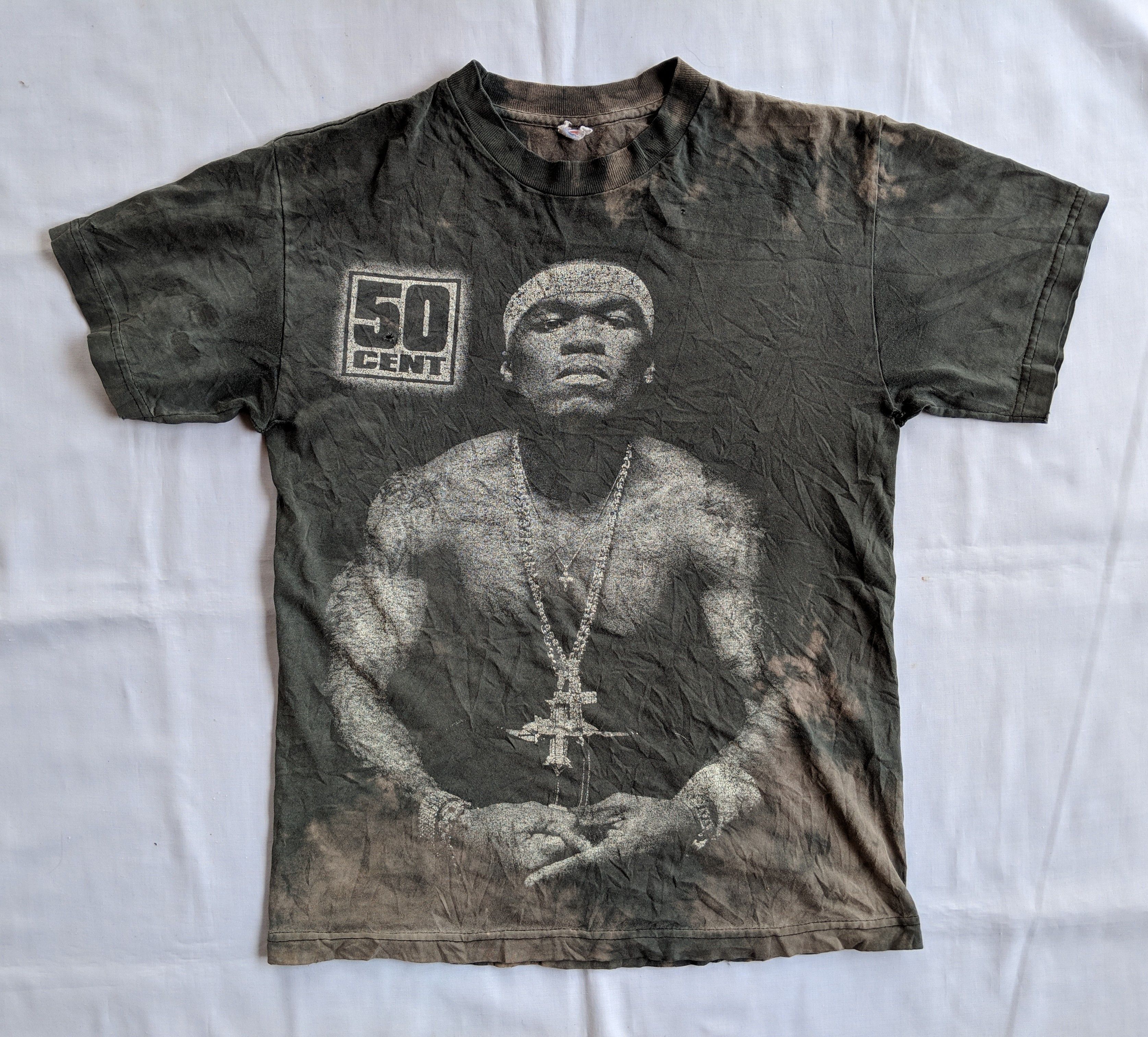 Band Tees Rap tee 50cent early 2000 big print/distressed shirt Size US S / EU 44-46 / 1 - 3 Thumbnail