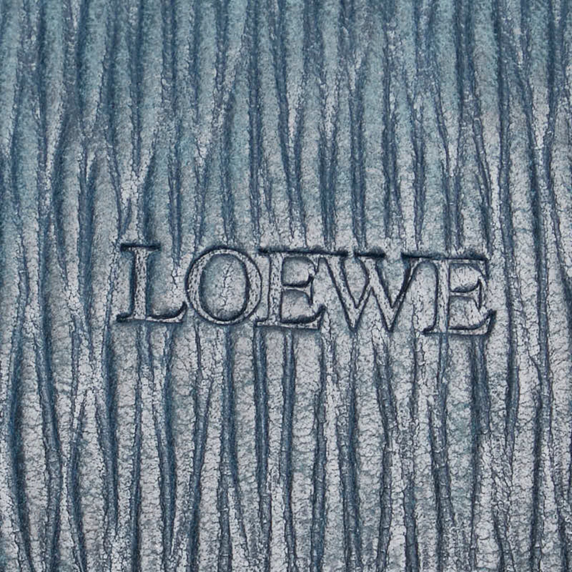 Loewe LOEWE Round Twisted Metal Coin Case Green Leather Women's Size ONE SIZE - 9 Thumbnail