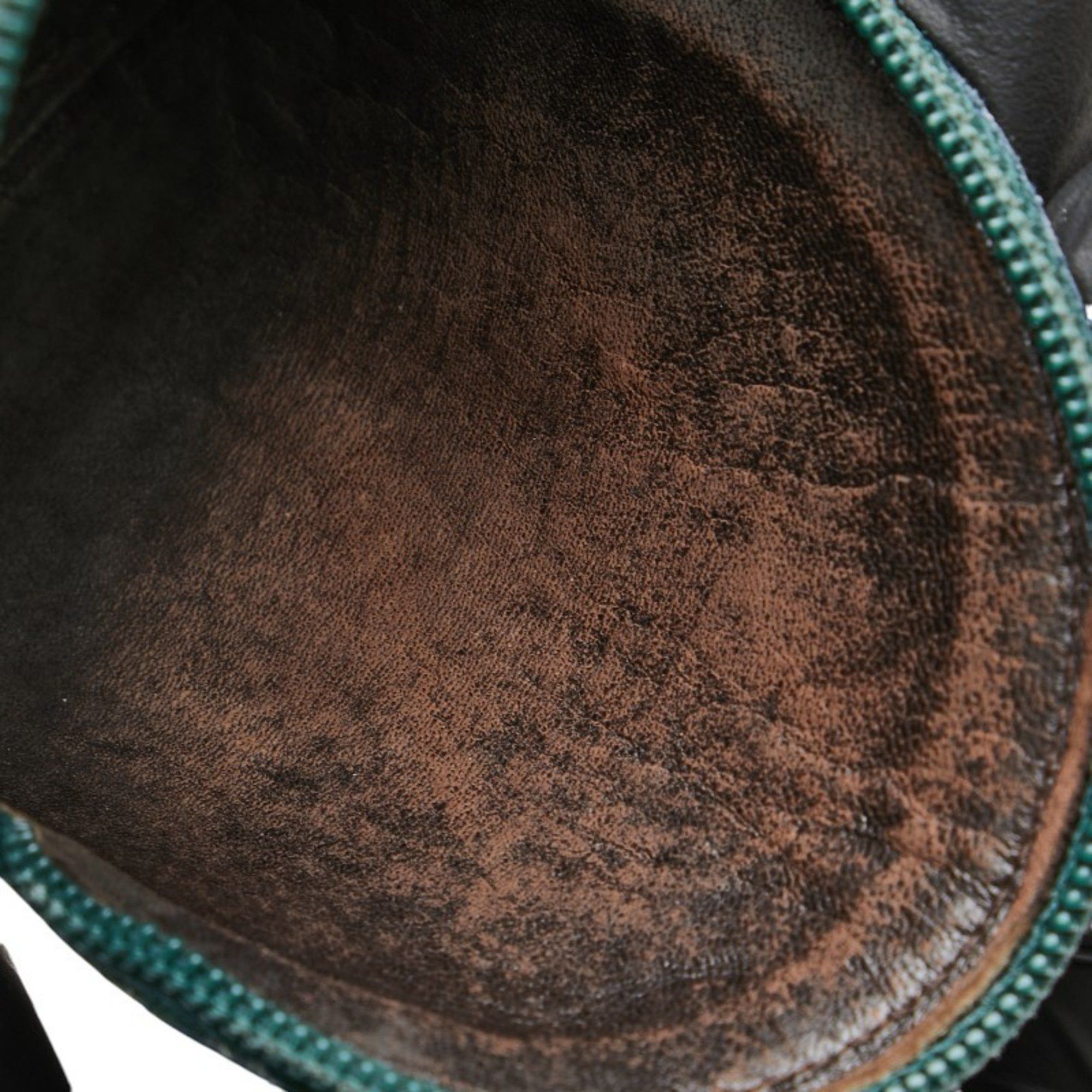 Loewe LOEWE Round Twisted Metal Coin Case Green Leather Women's Size ONE SIZE - 7 Thumbnail