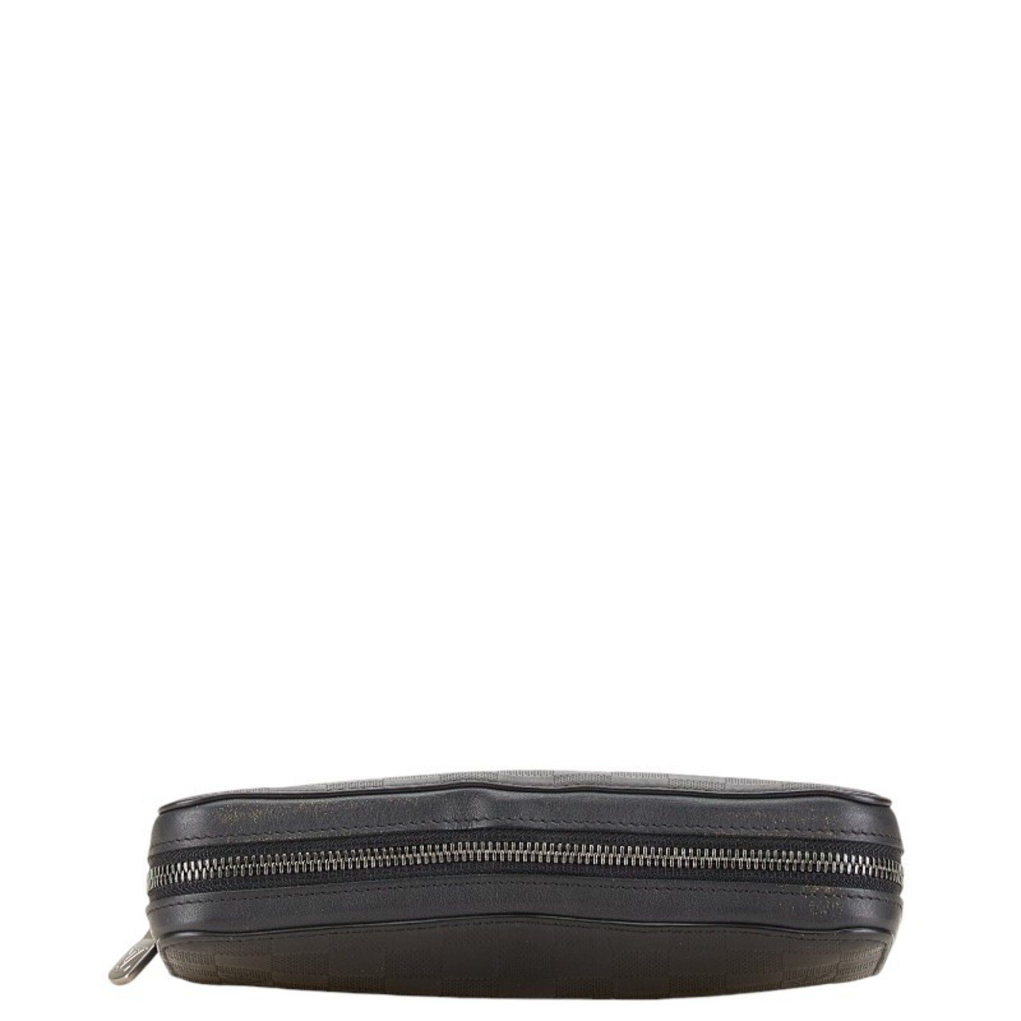 Louis Vuitton Louis Vuitton Damier Infini Zippy XL Round Zipper Long Wallet N61254 Onyx Black PVC Leather Women's LOUIS VUITTON Size ONE SIZE - 3 Thumbnail