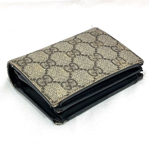 Gucci Gucci Gucci GG Supreme PVC Leather Wallet Canvas Short Wallet 508757.525040 Size ONE SIZE - 7 Thumbnail