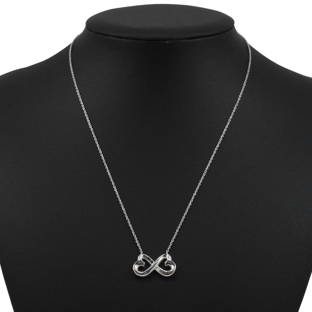 Tiffany & Co. Tiffany & Co. Tiffany Double Loving Heart Paloma Picasso Silver 925 Necklace Metal Necklace DUTY FREE for USA Size ONE SIZE - 2 Thumbnail