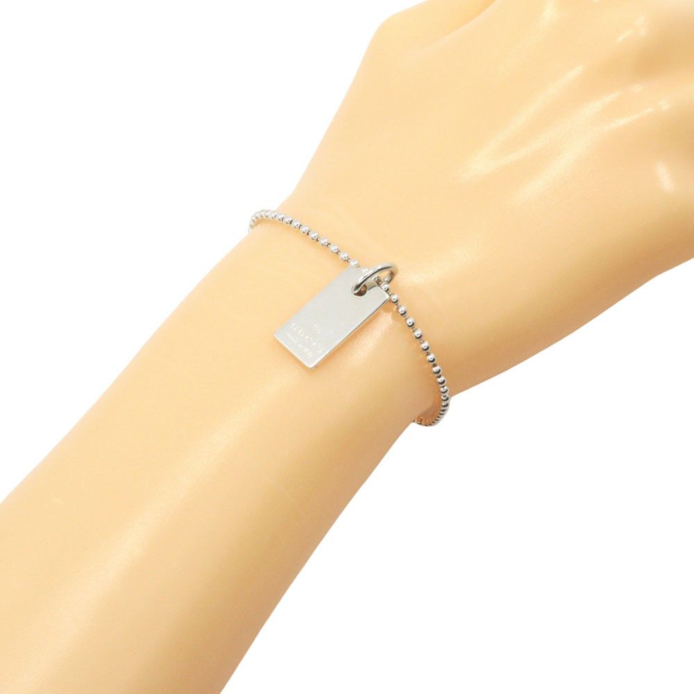 Gucci Gucci Gucci Logo Plate Silver 925 Bracelet Metal Bracelet DUTY FREE for USA Size ONE SIZE - 2 Thumbnail