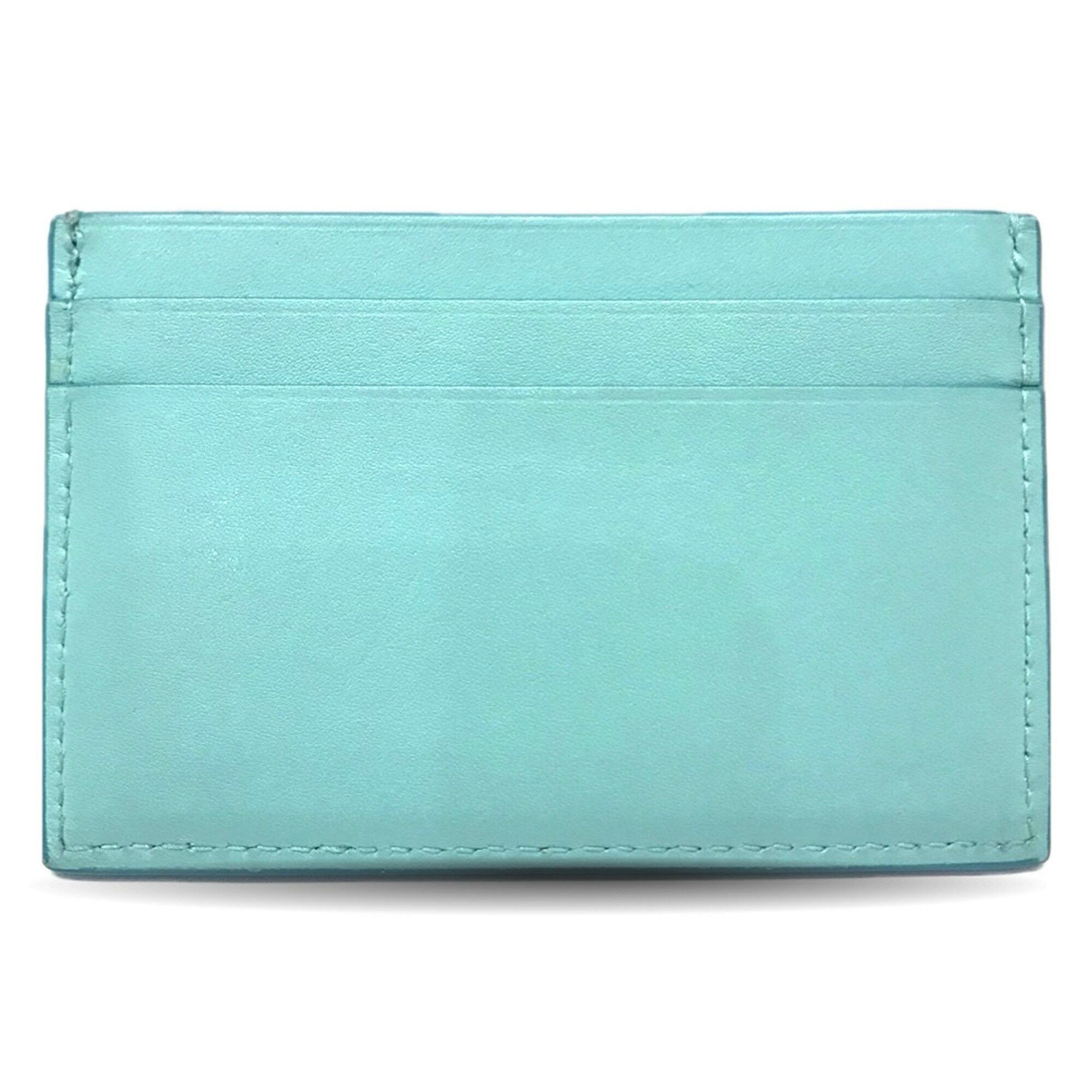 Tiffany & Co. Tiffany business card holder/card case leather blue turquoise color men's women's holder TIFFANY&CO Size ONE SIZE - 2 Thumbnail